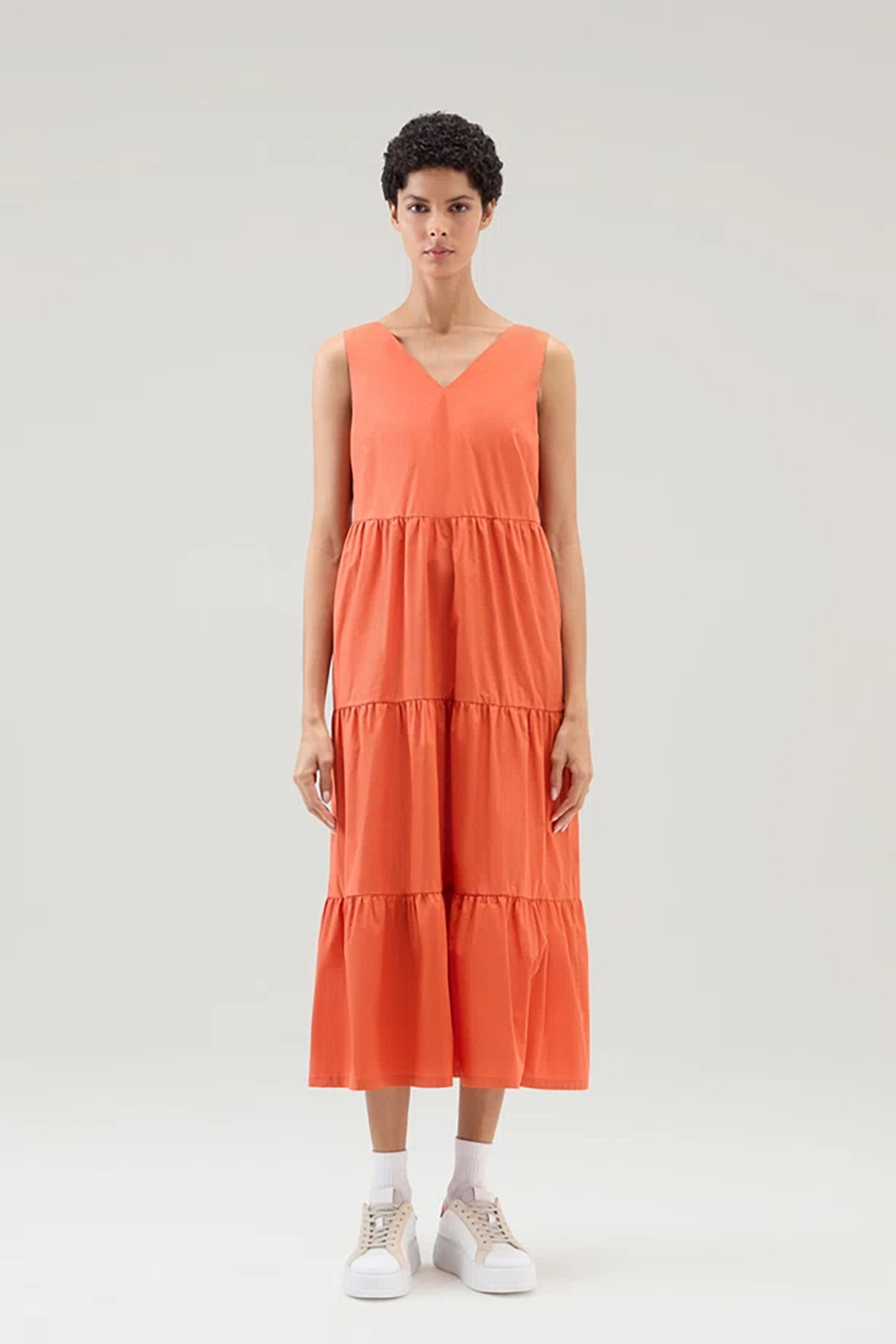 WOOLRICH Cotton Poplin Maxi Dress