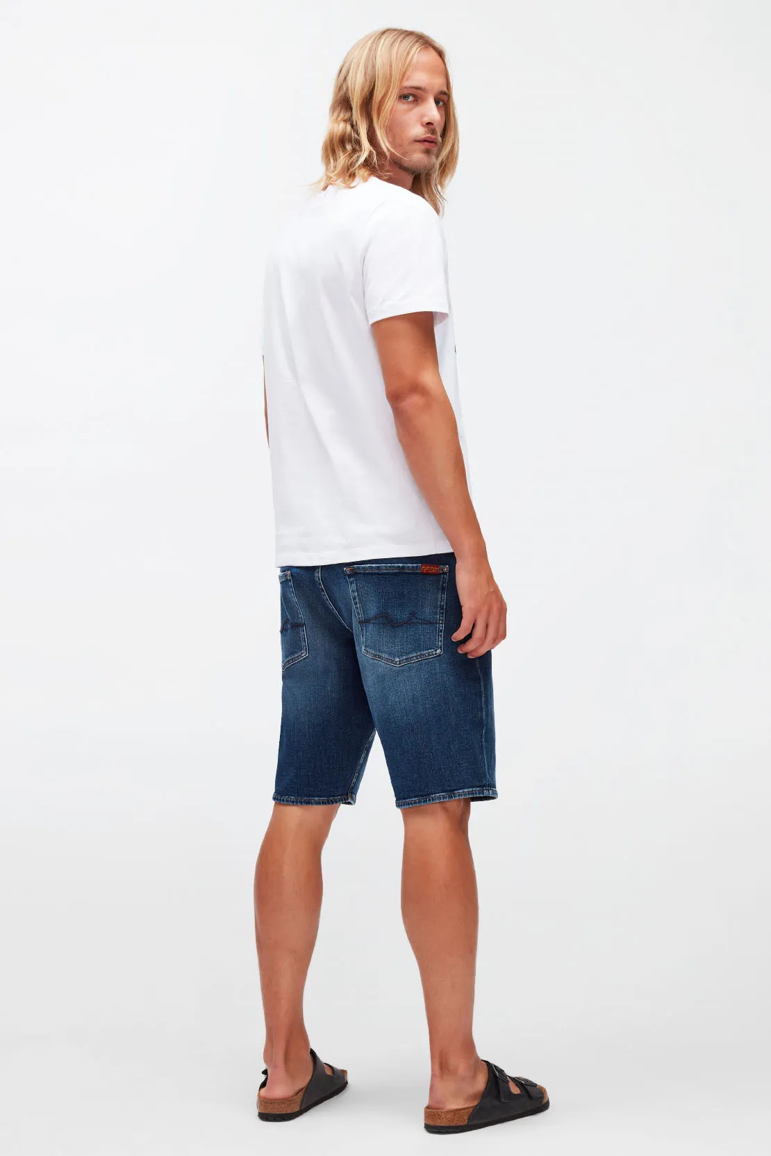 7 FOR ALL MANKIND Regular Cotton Stretch Denim Shorts