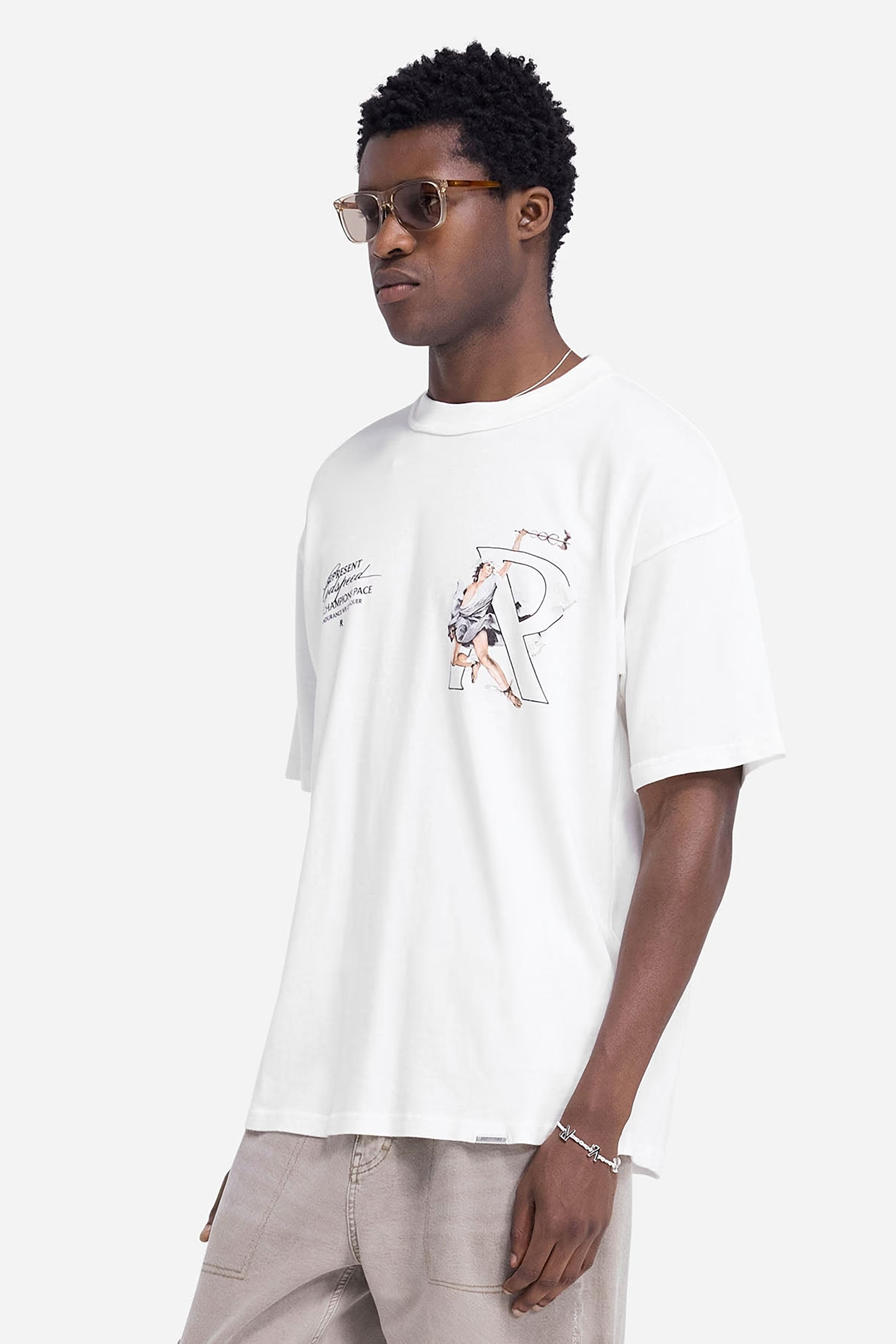 REPRESENT Hermes Print Cotton Jersey T-Shirt