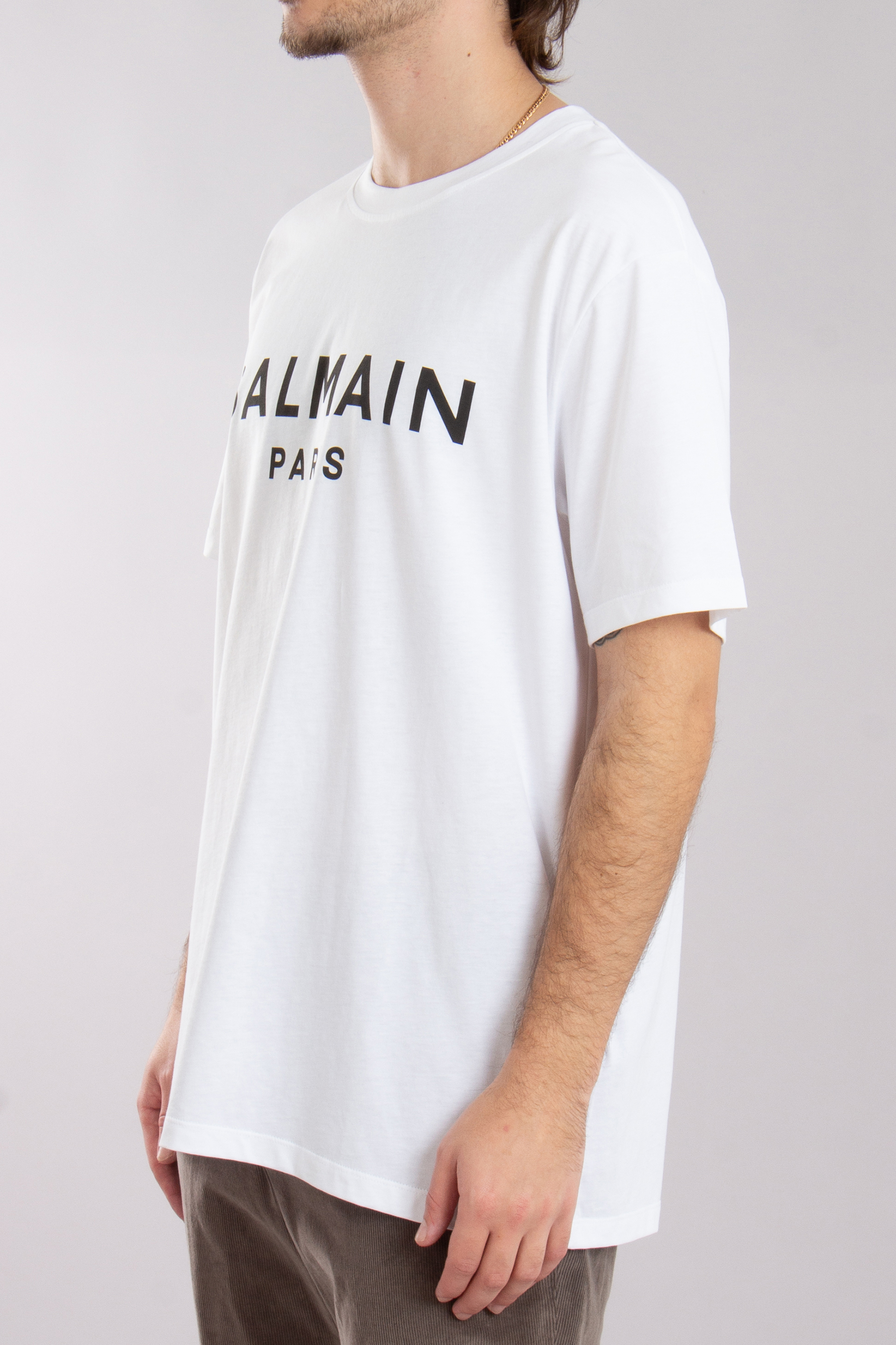 BALMAIN Printed Organic Cotton Jersey T-Shirt