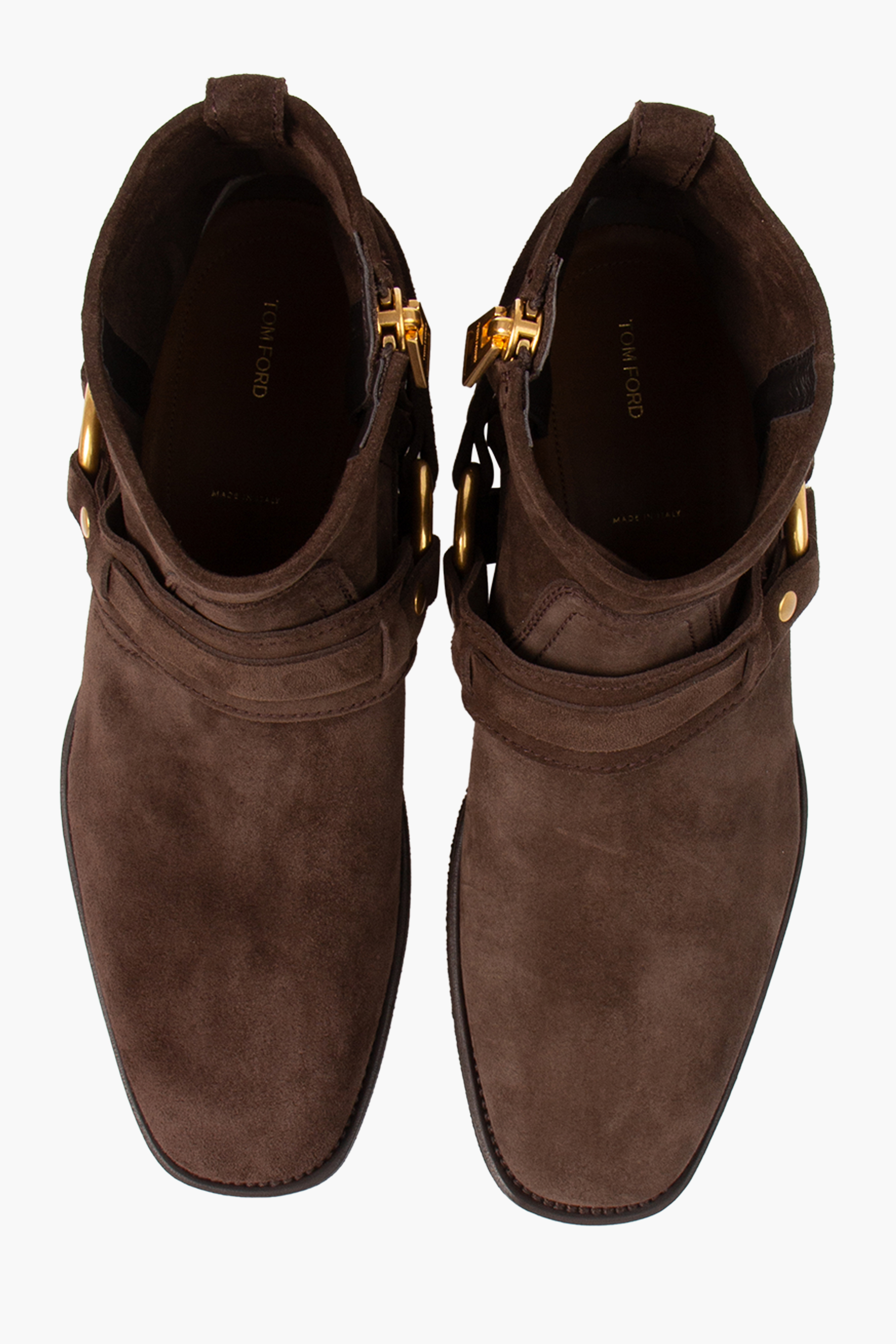 TOM FORD Suede Western Ankle Boots