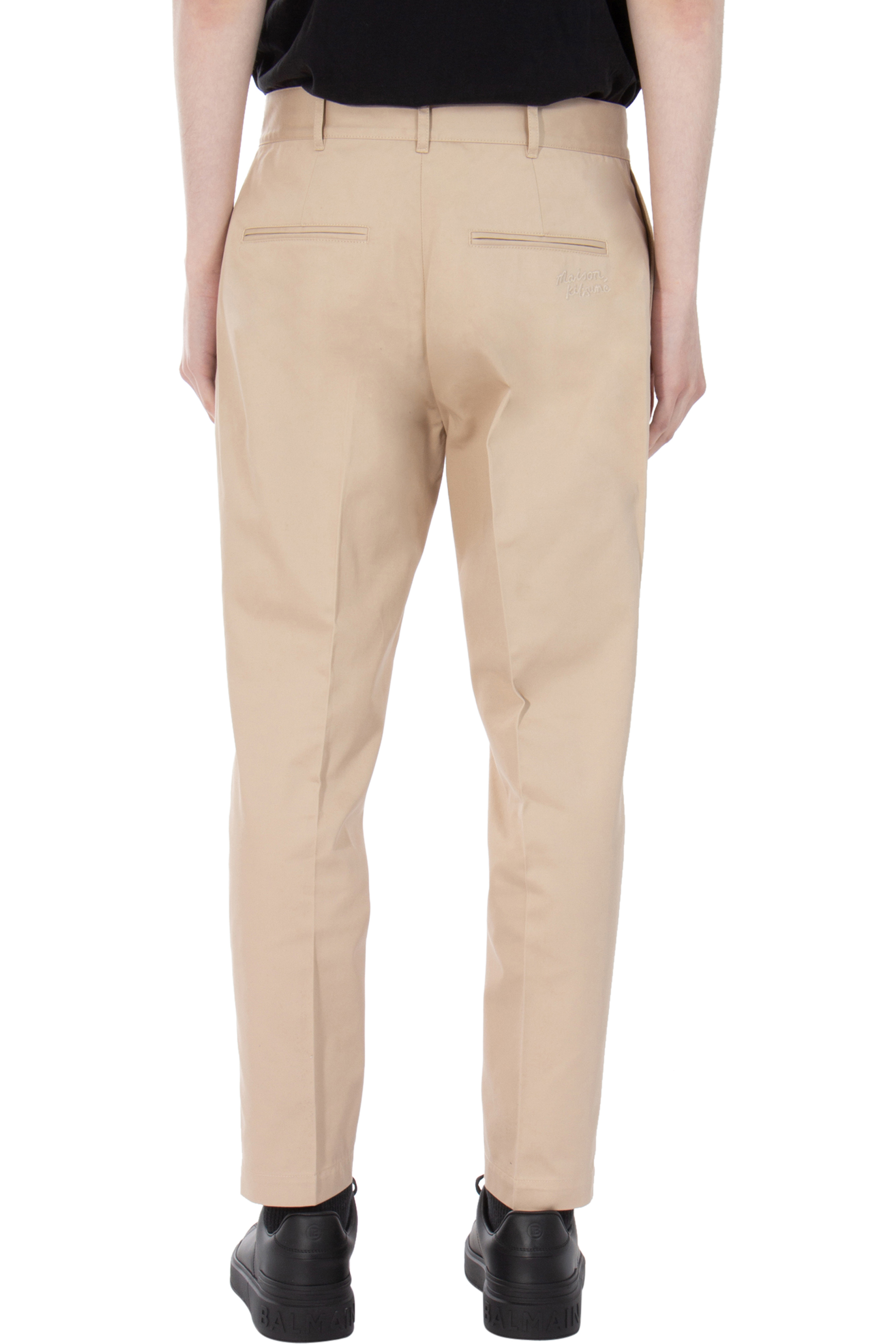 MAISON KITSUNÉ Cotton Gabardine Chino Pants