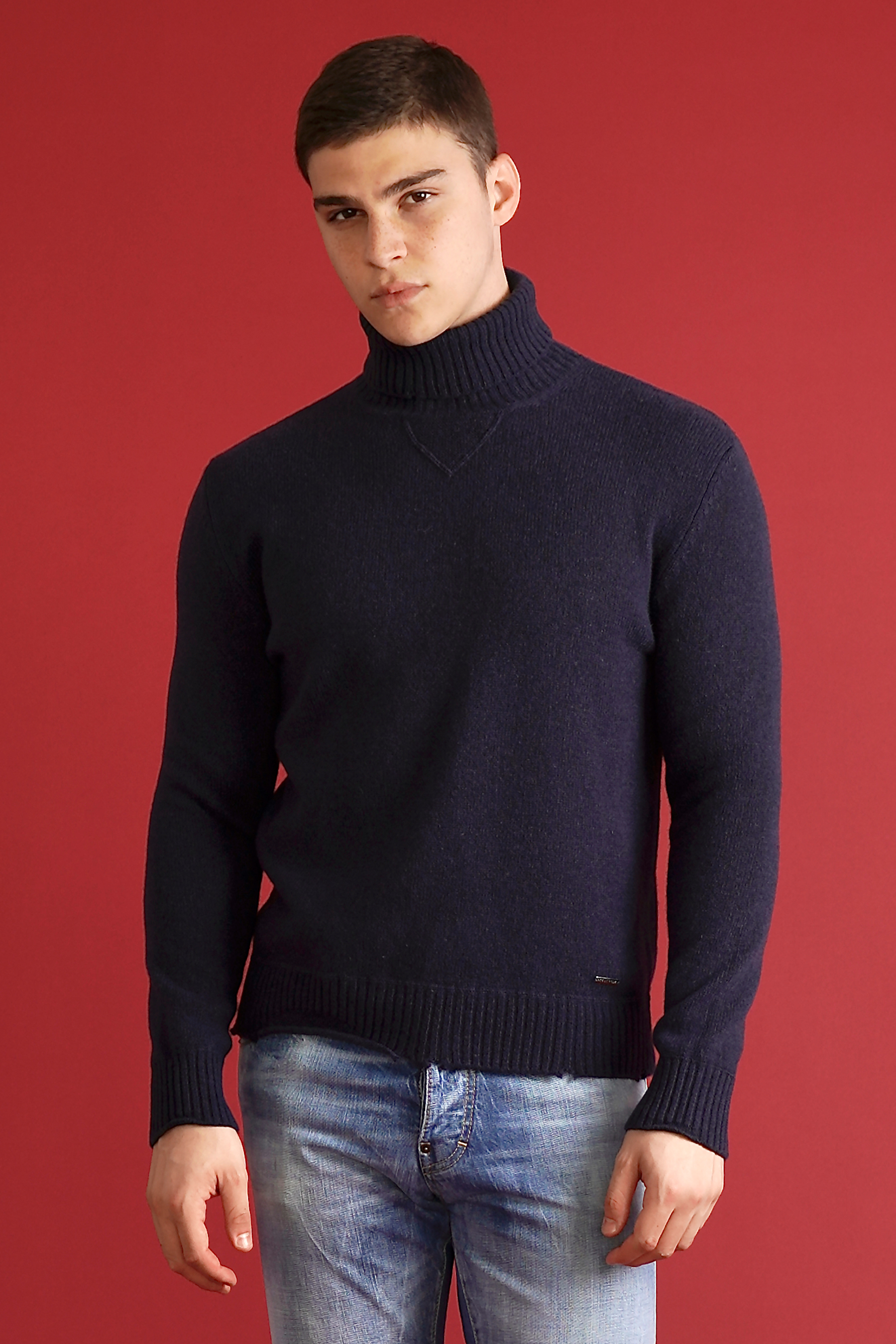 DSQUARED2 Wool-Cashmere Blend Turtleneck Sweater