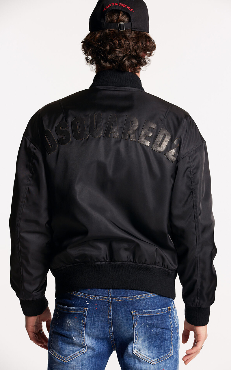 DSQUARED2 Western Aviator Leather Jacket