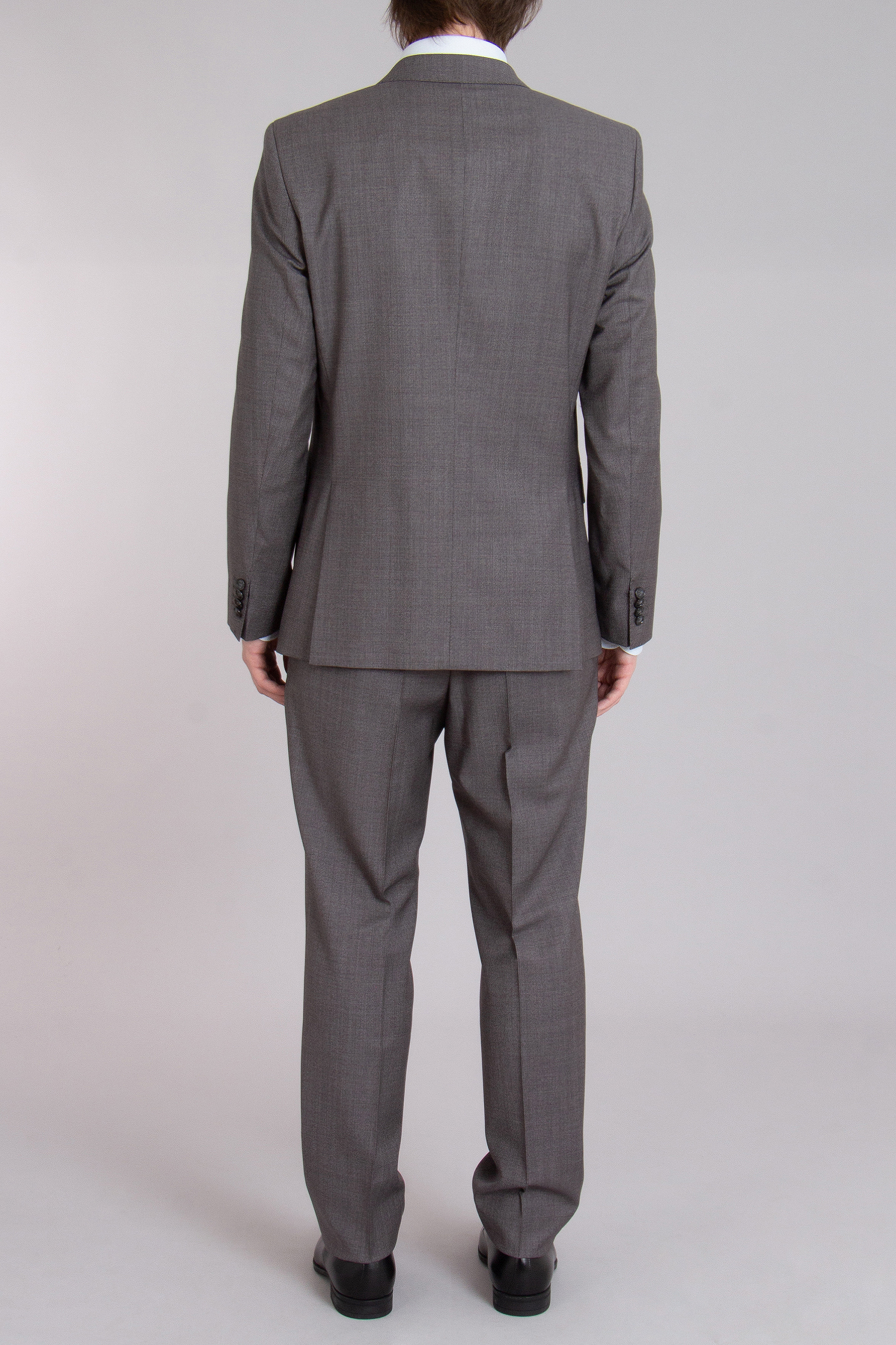 BOSS Slim Fit Micro-Patterned Bi-Stretch Virgin Wool Suit H-Huge