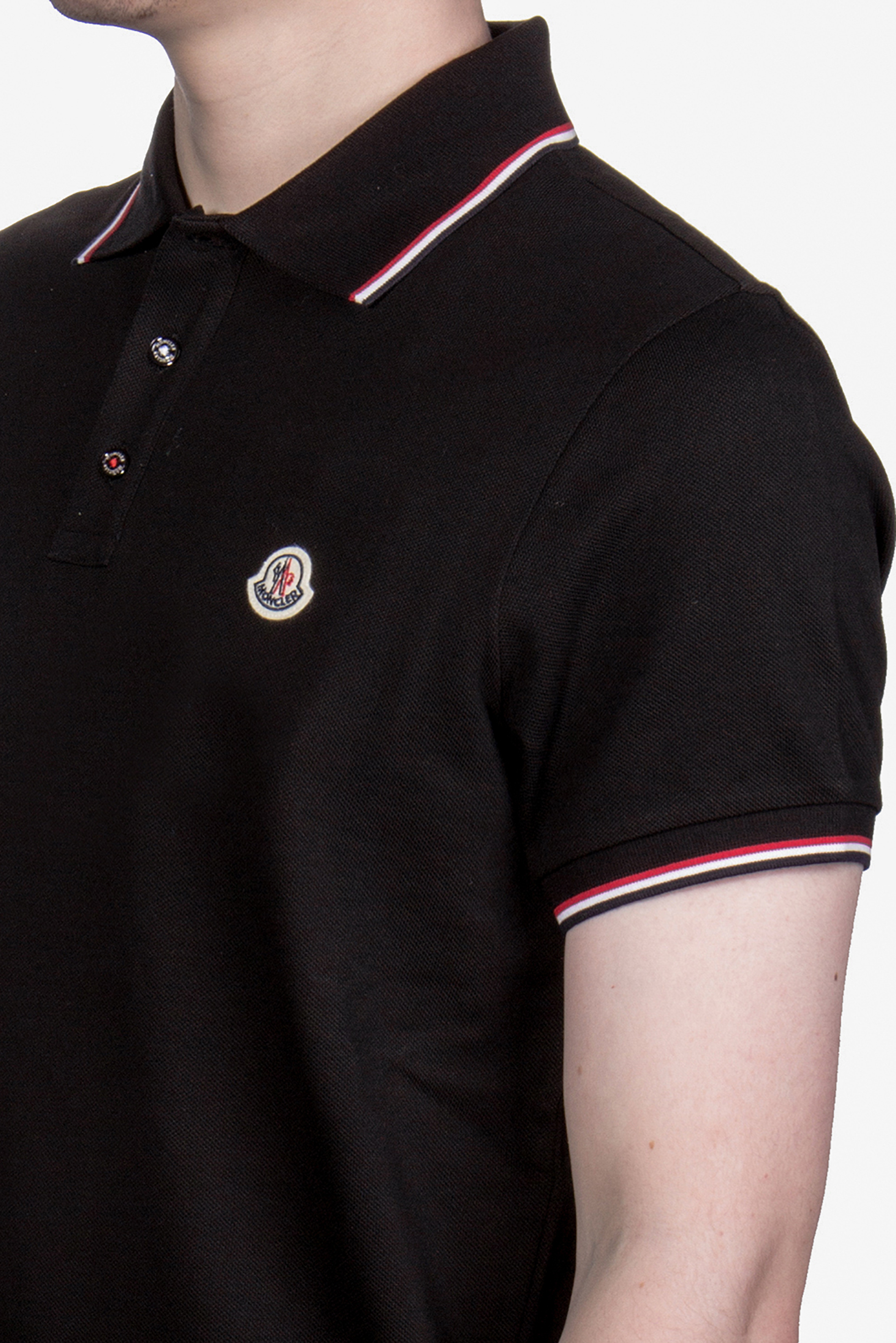 MONCLER Cotton Piqué Polo Shirt