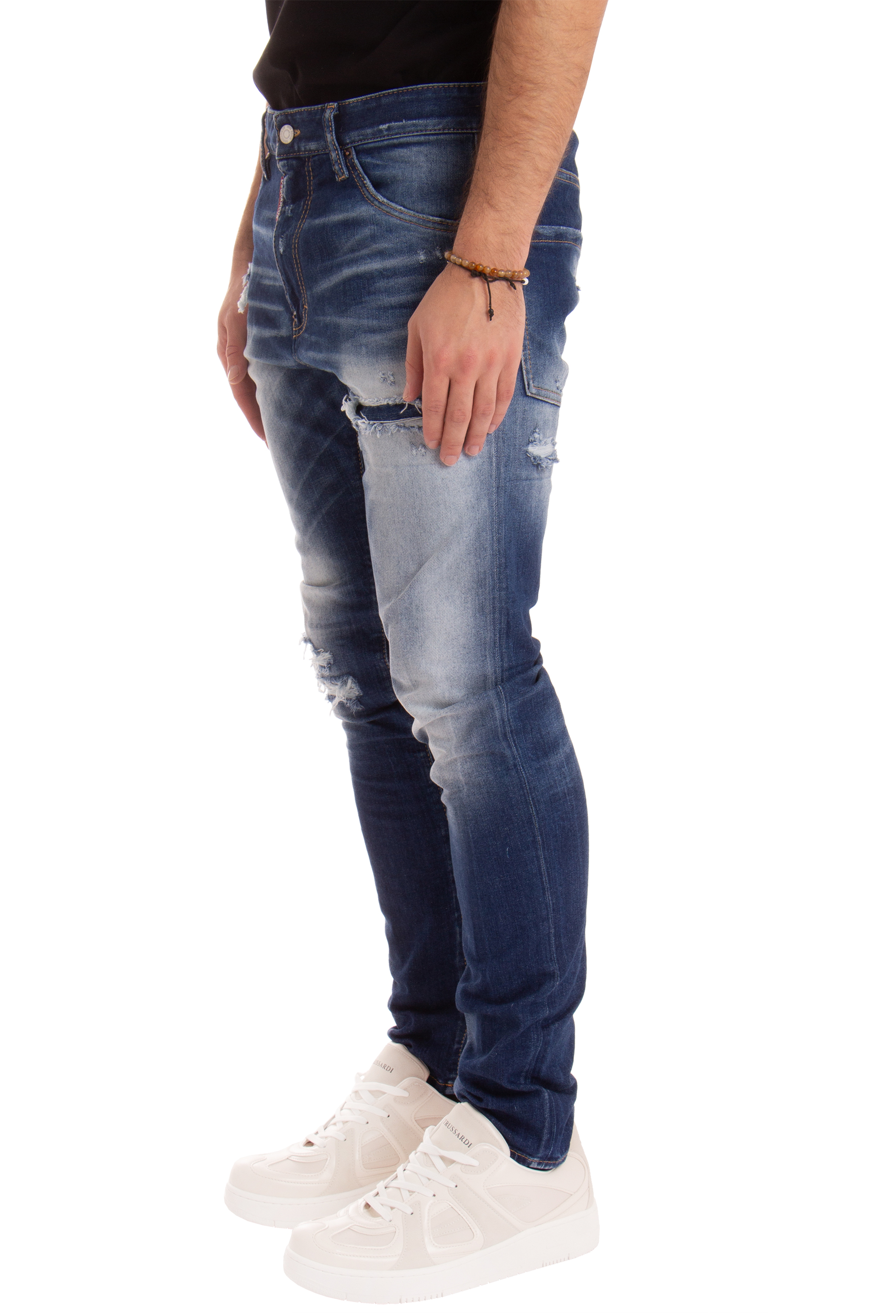 DSQUARED2 Ripped Used Wash Cool Guy Jeans