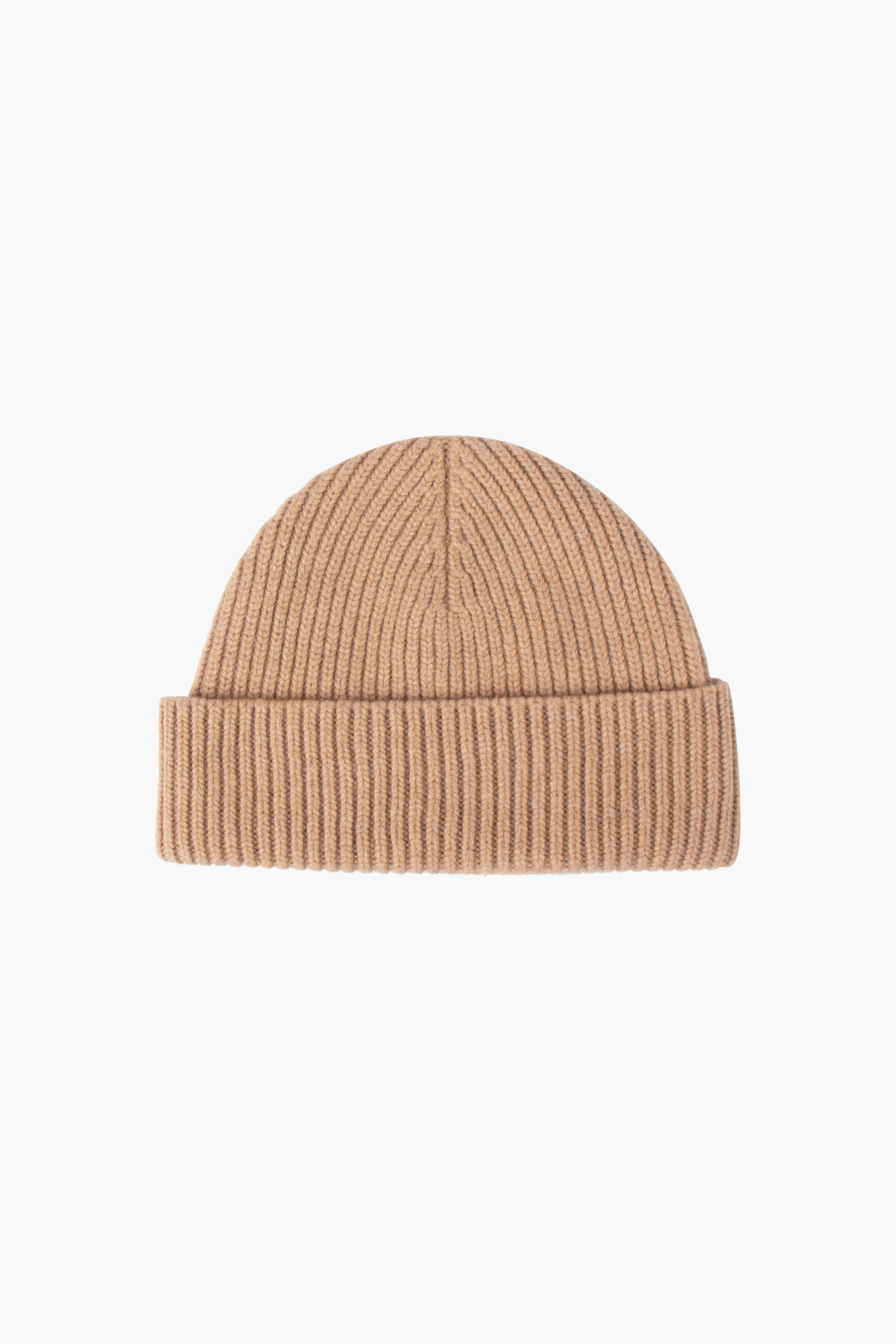 AMI PARIS Ribbed Virgin Wool Beanie