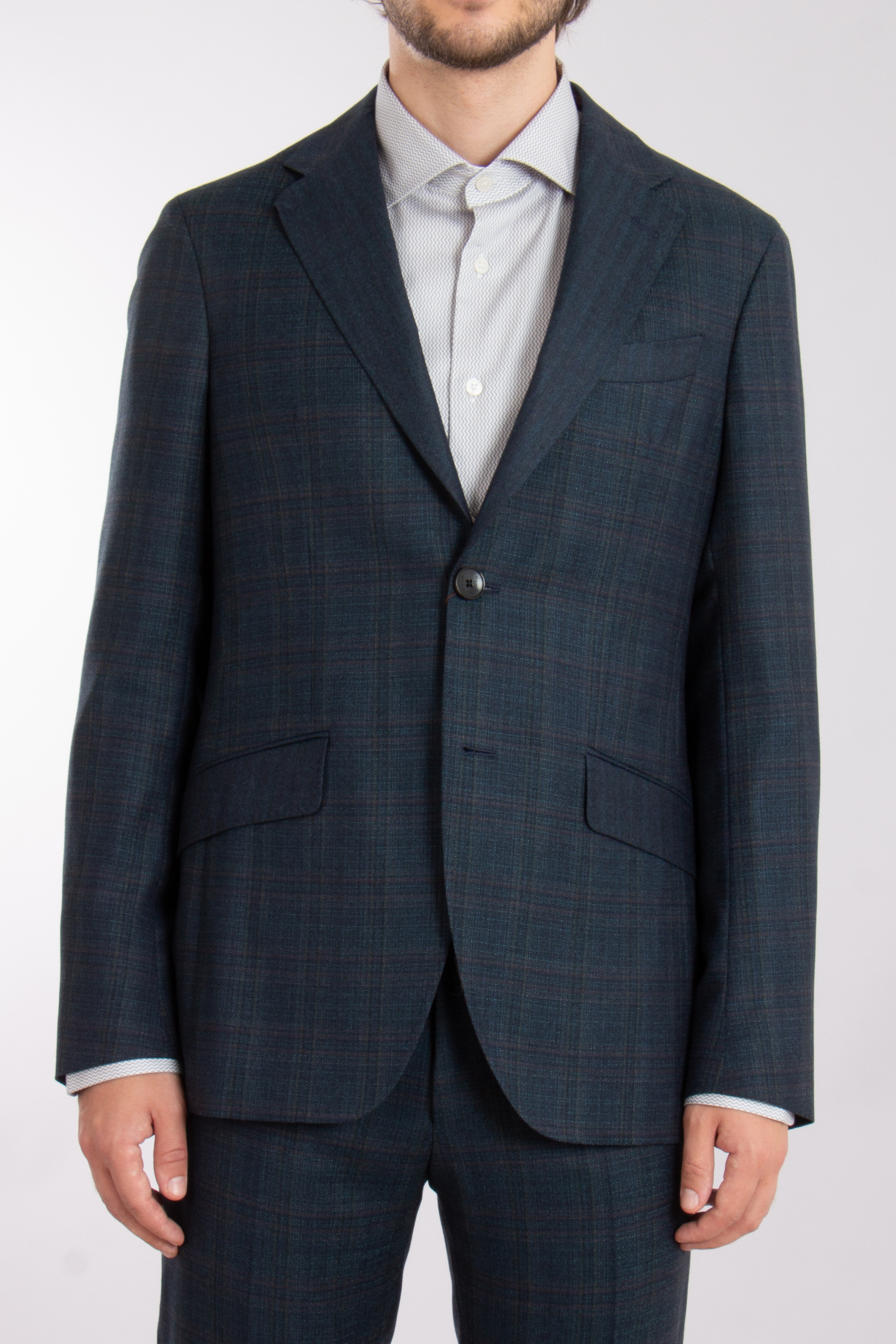 ETRO Checked Wool Suit