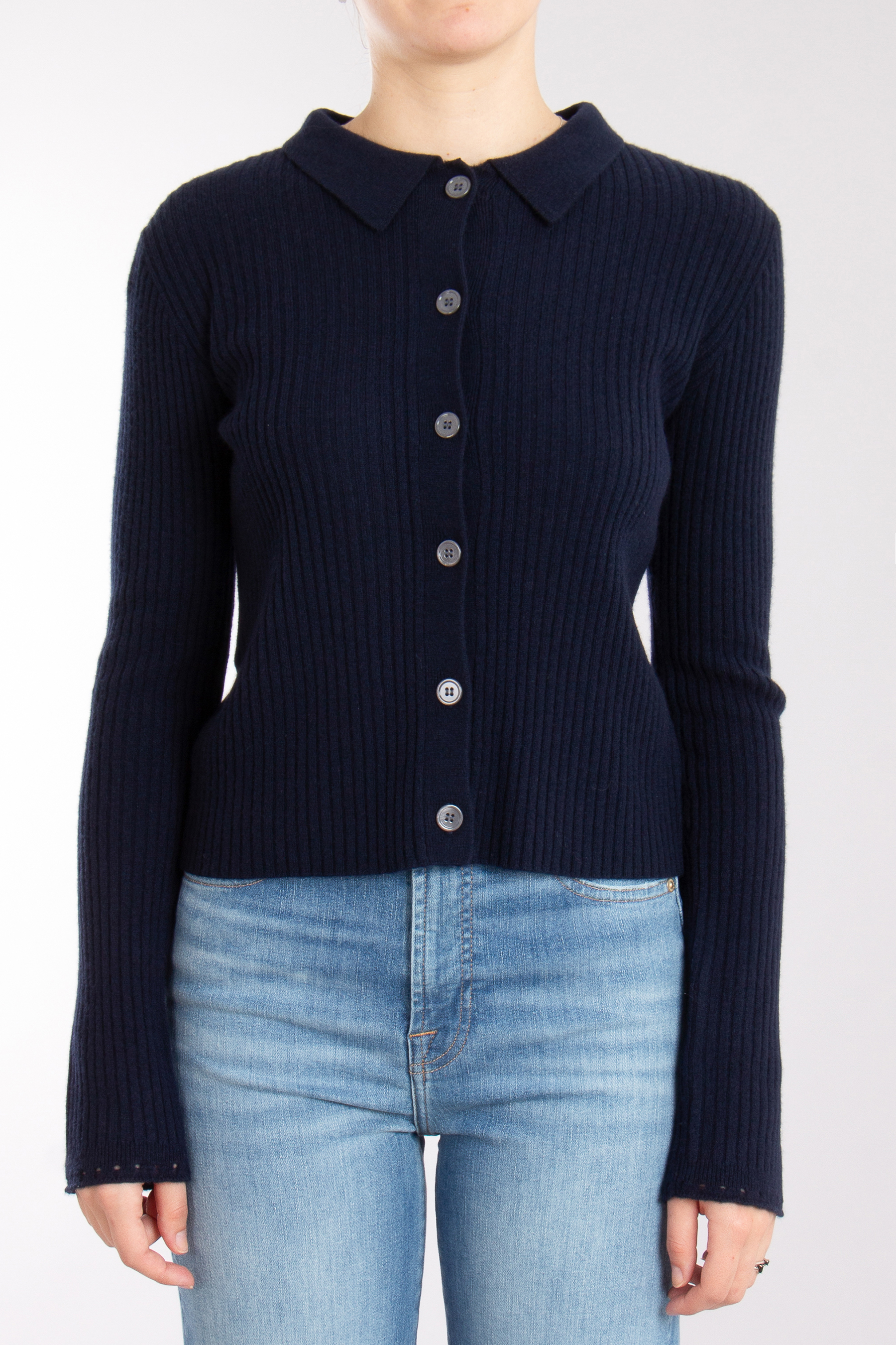 0039 ITALY Ribbed Wool Cardigan Matilda