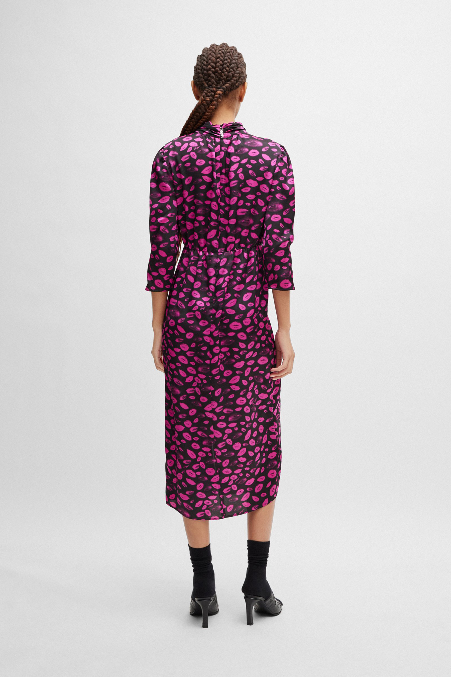 HUGO Printed Recycled Synthetics Dress Kawaia