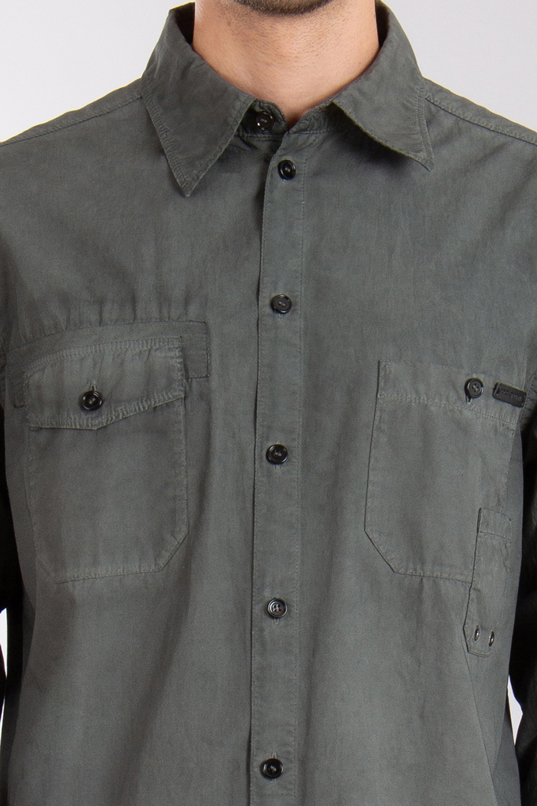 DOLCE & GABBANA Relaxed Fit Used Wash Cotton Shirt