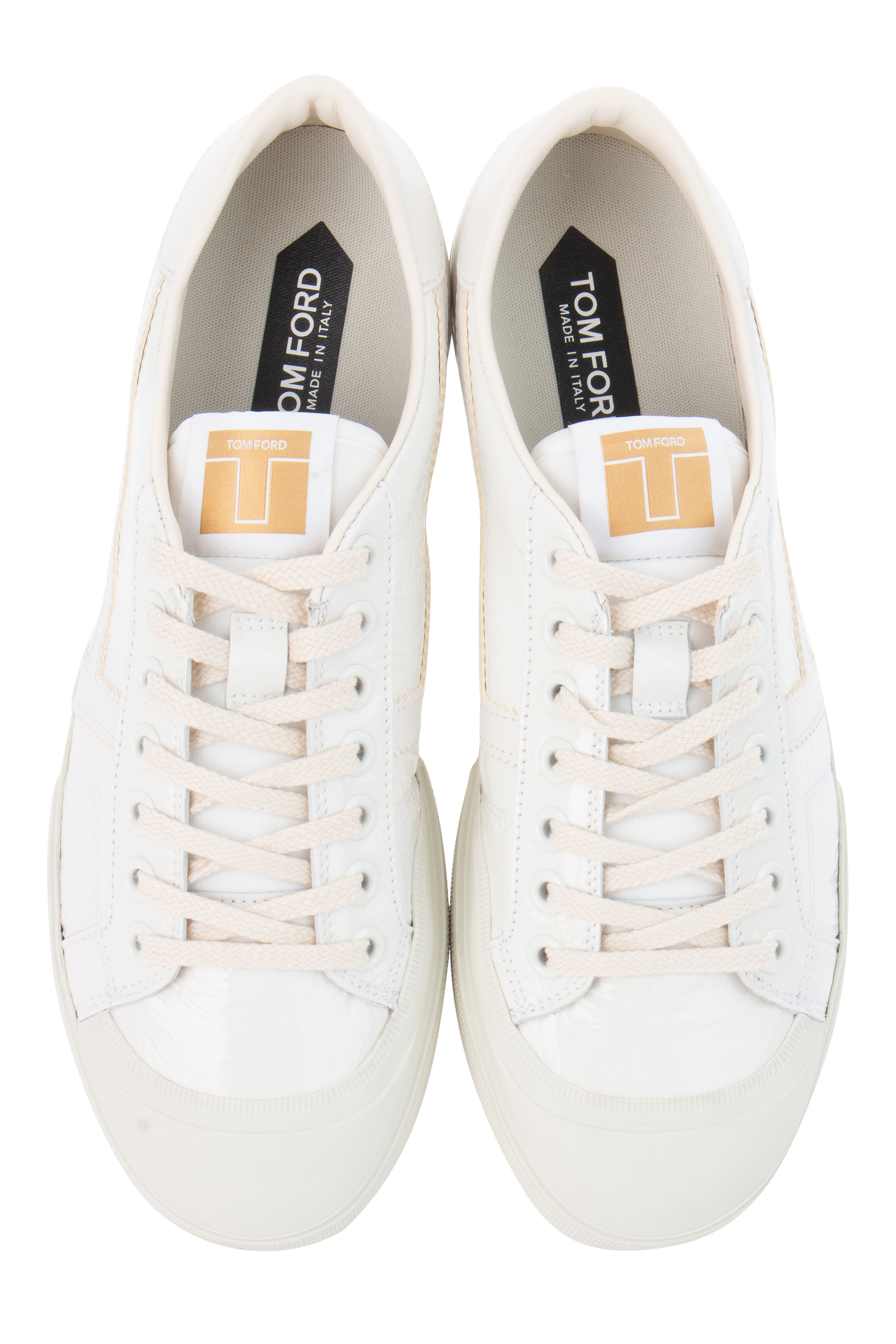 TOM FORD Textured Patent Leather Sneakers Jarvis