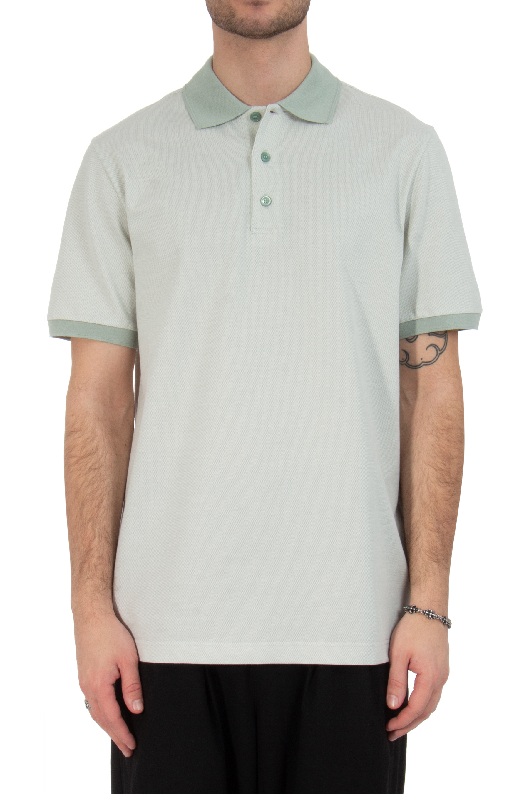 BRIONI Cotton Piqué Polo Shirt 