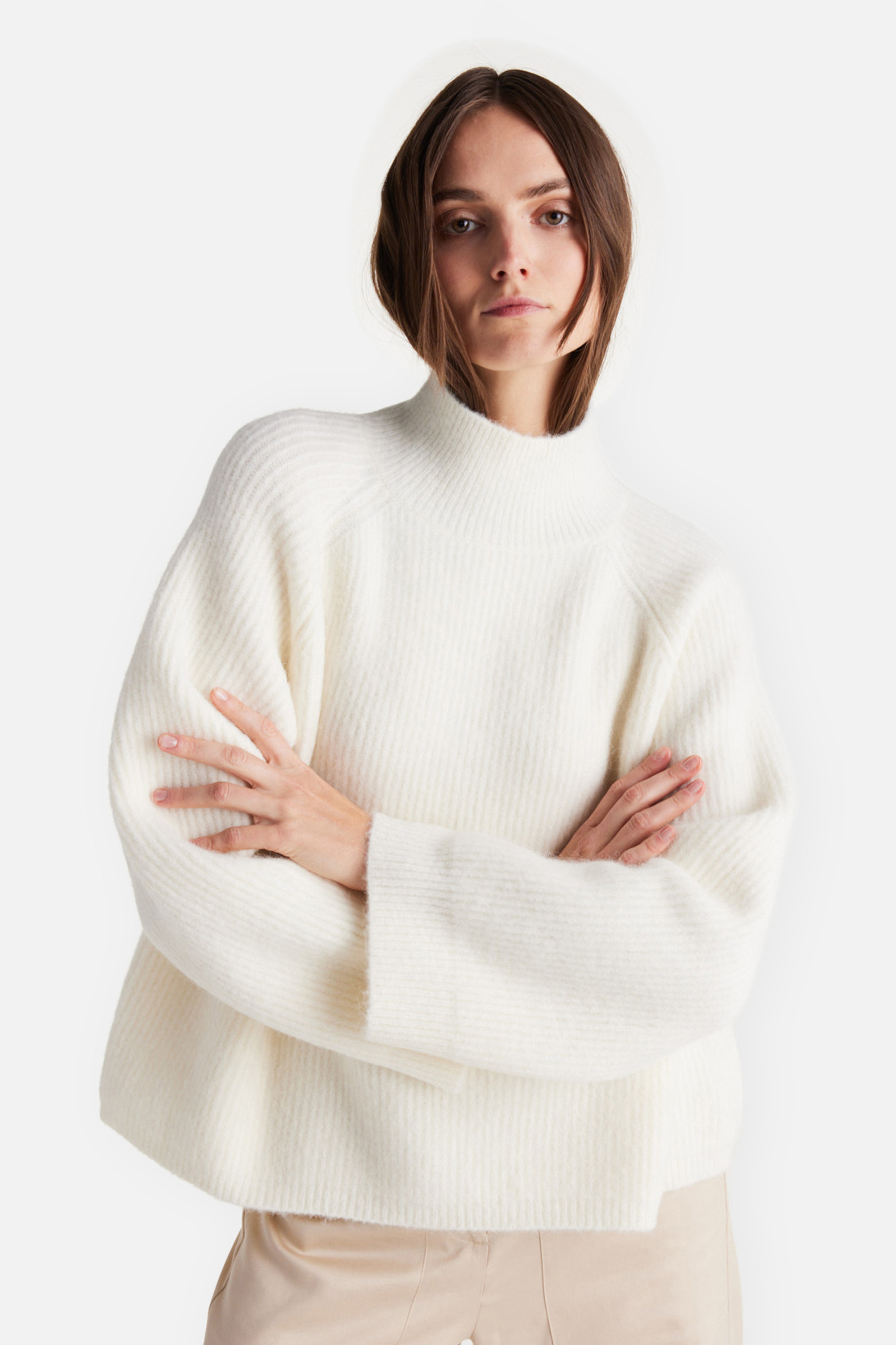 IHEART Oversized Alpaca-Wool-Blend Sweater Ilaydana 