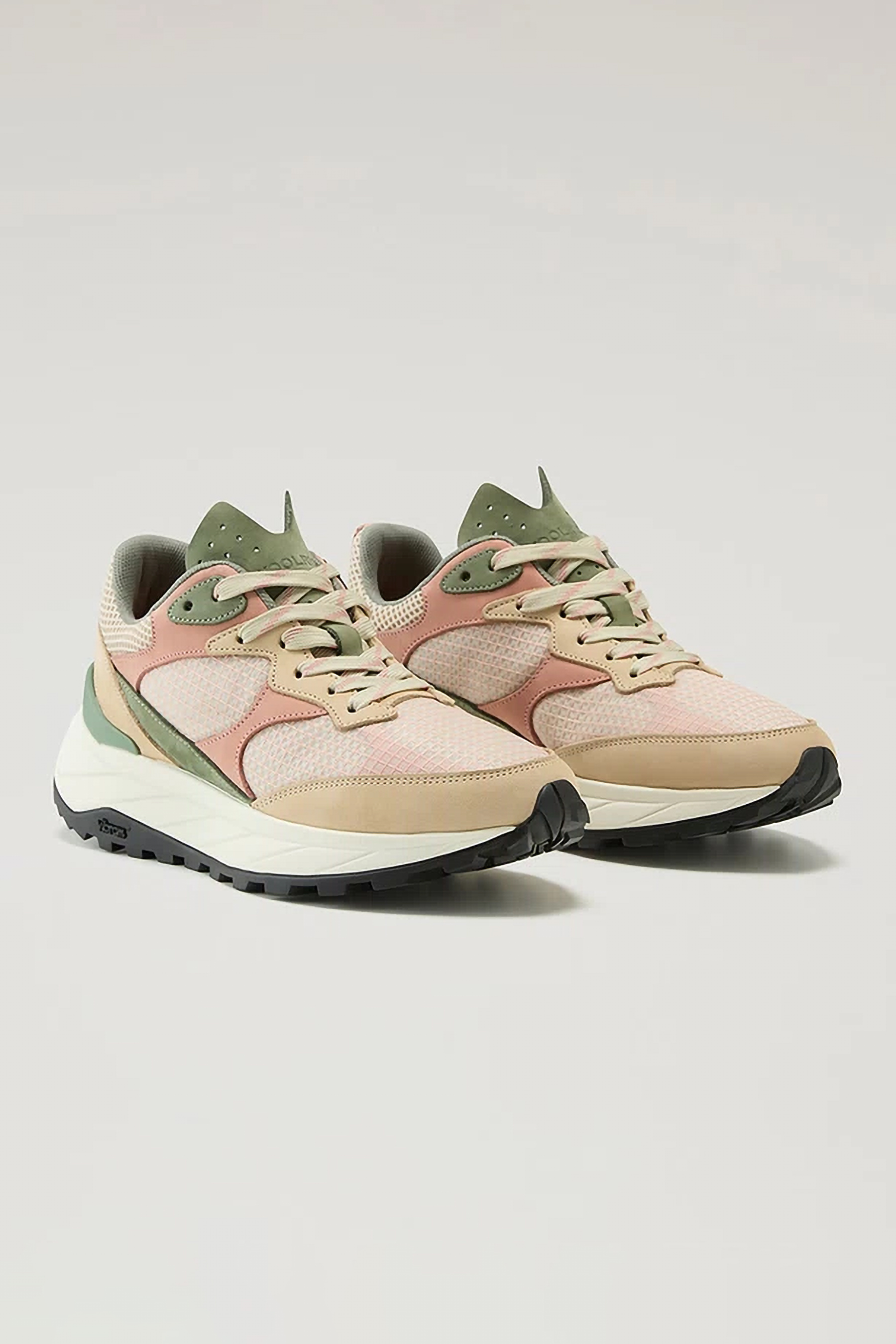 WOOLRICH Nubuk Leather & Ripstop Running Sneakers