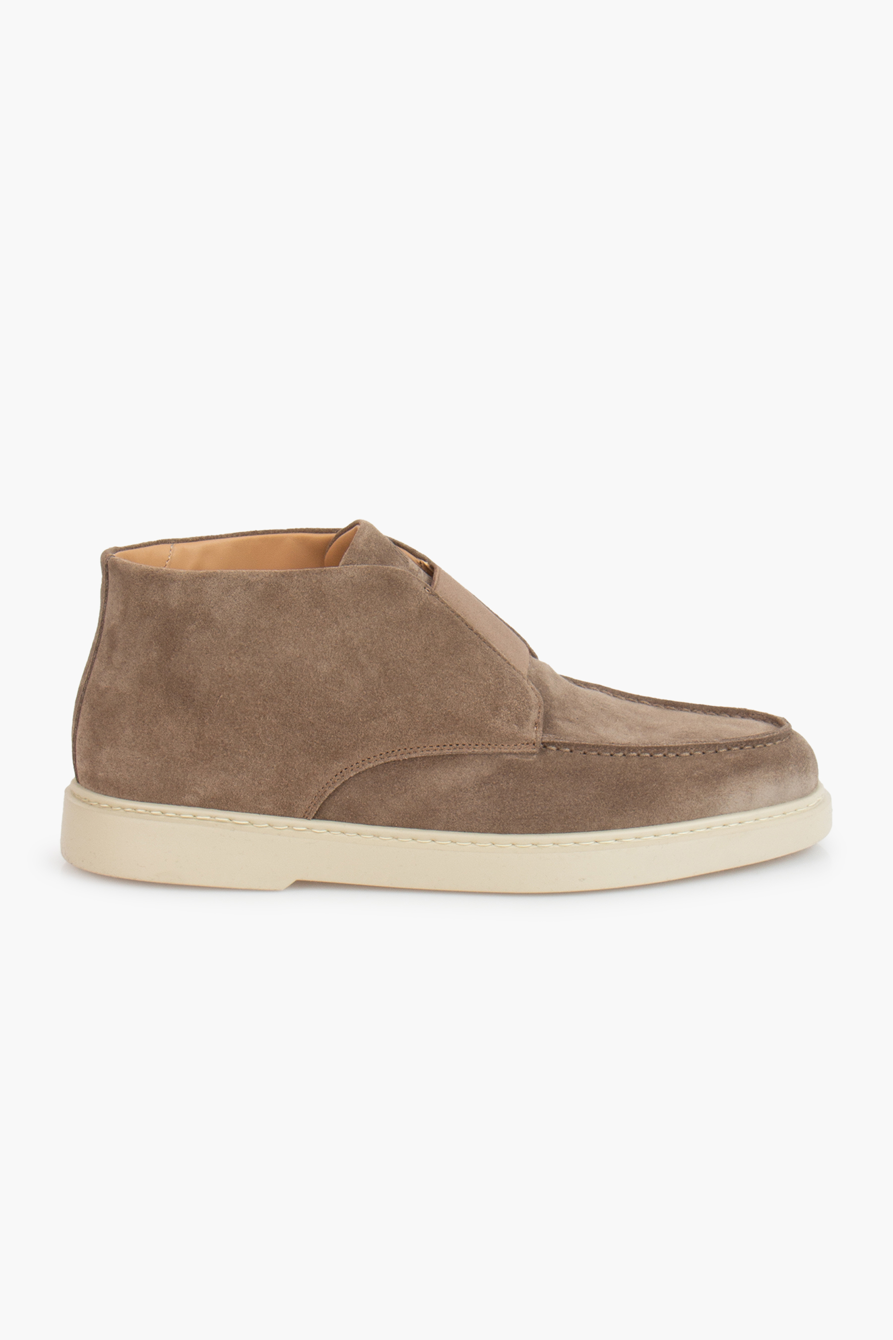 FABIANO RICCI Suede Slip On Mid Loafers