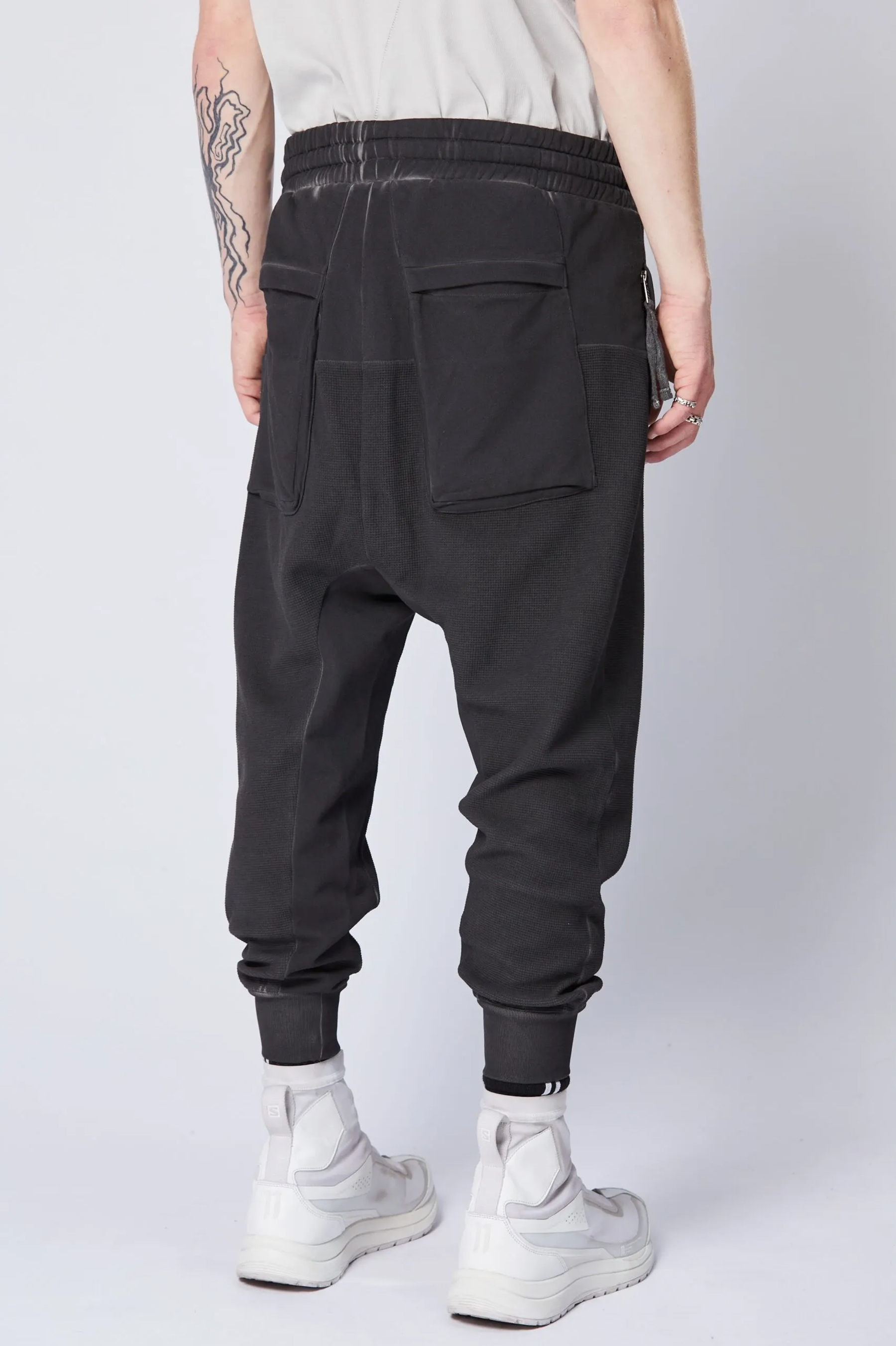 THOM KROM Drop Crotch Cotton Stretch Sweatpants