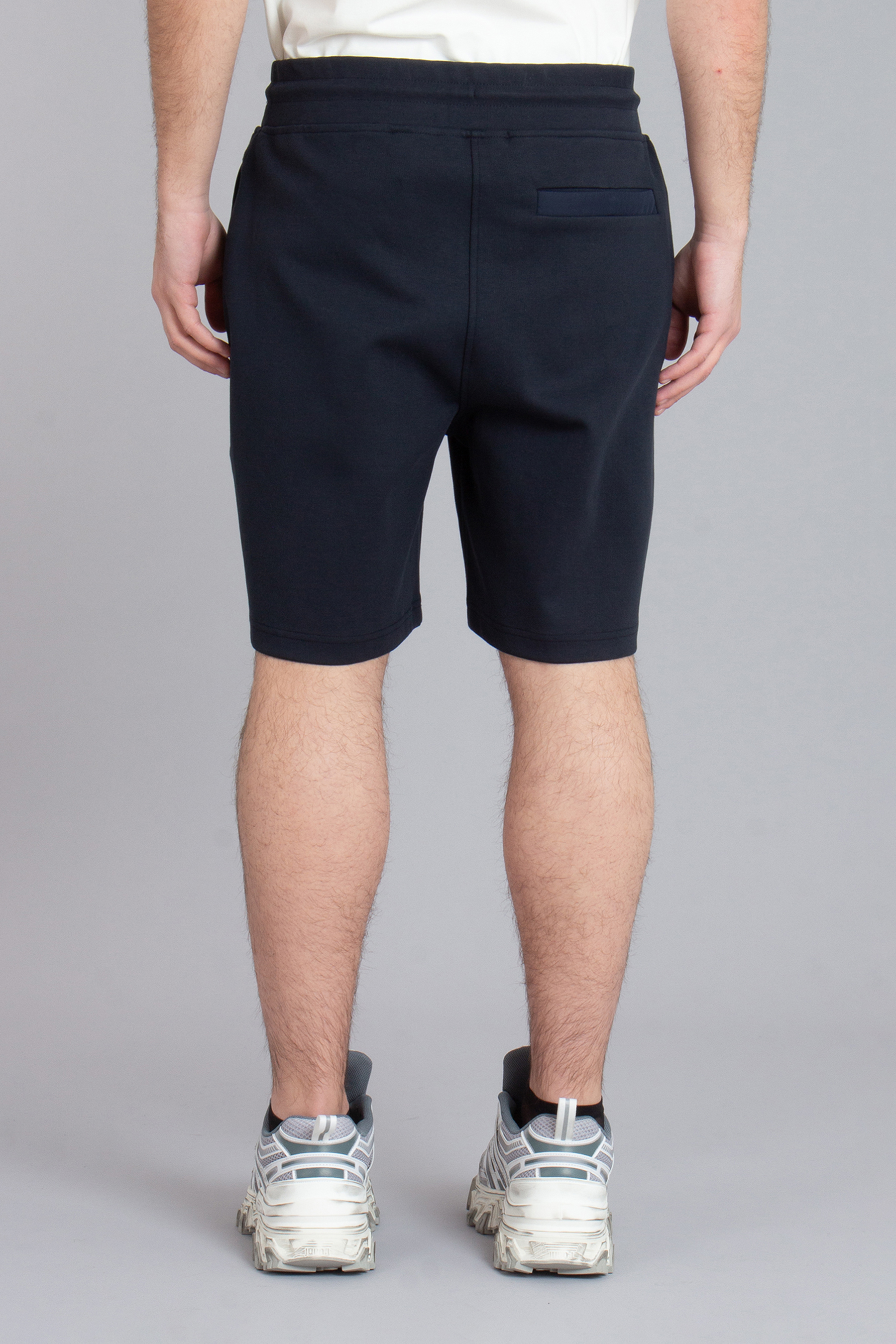 BELSTAFF Cotton Fleece Sweatshorts Alloy