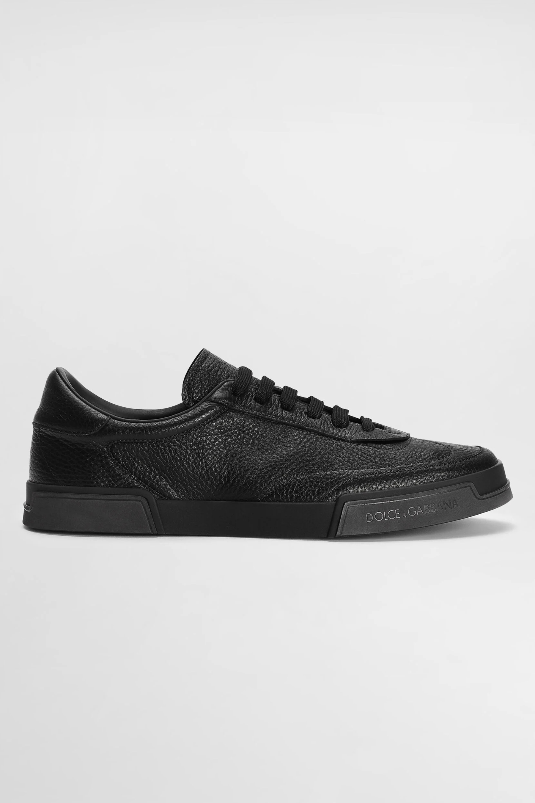 DOLCE & GABBANA Grained Leather Sneakers Portofino Yacht