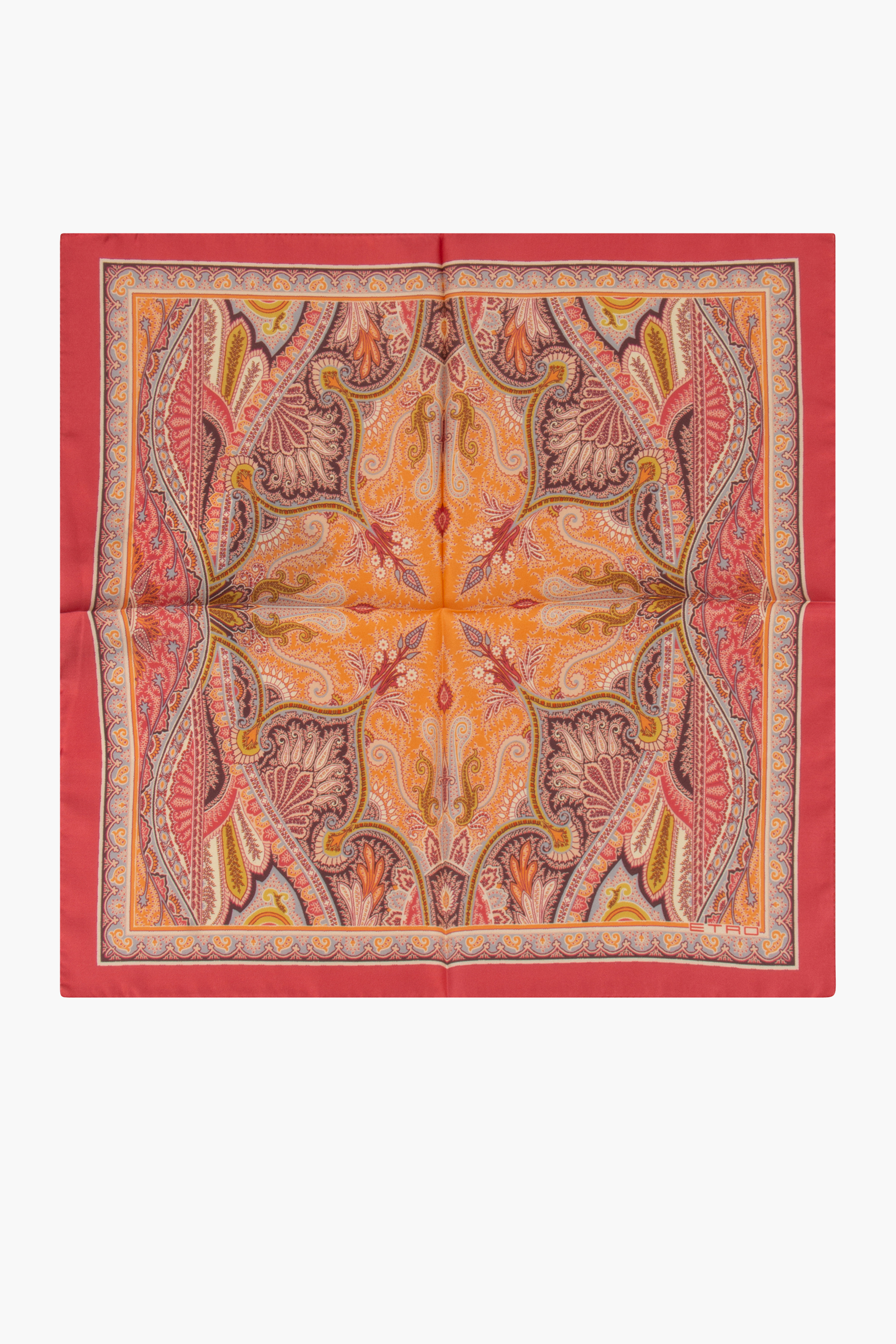 ETRO Paisley Print Silk Pocket Square