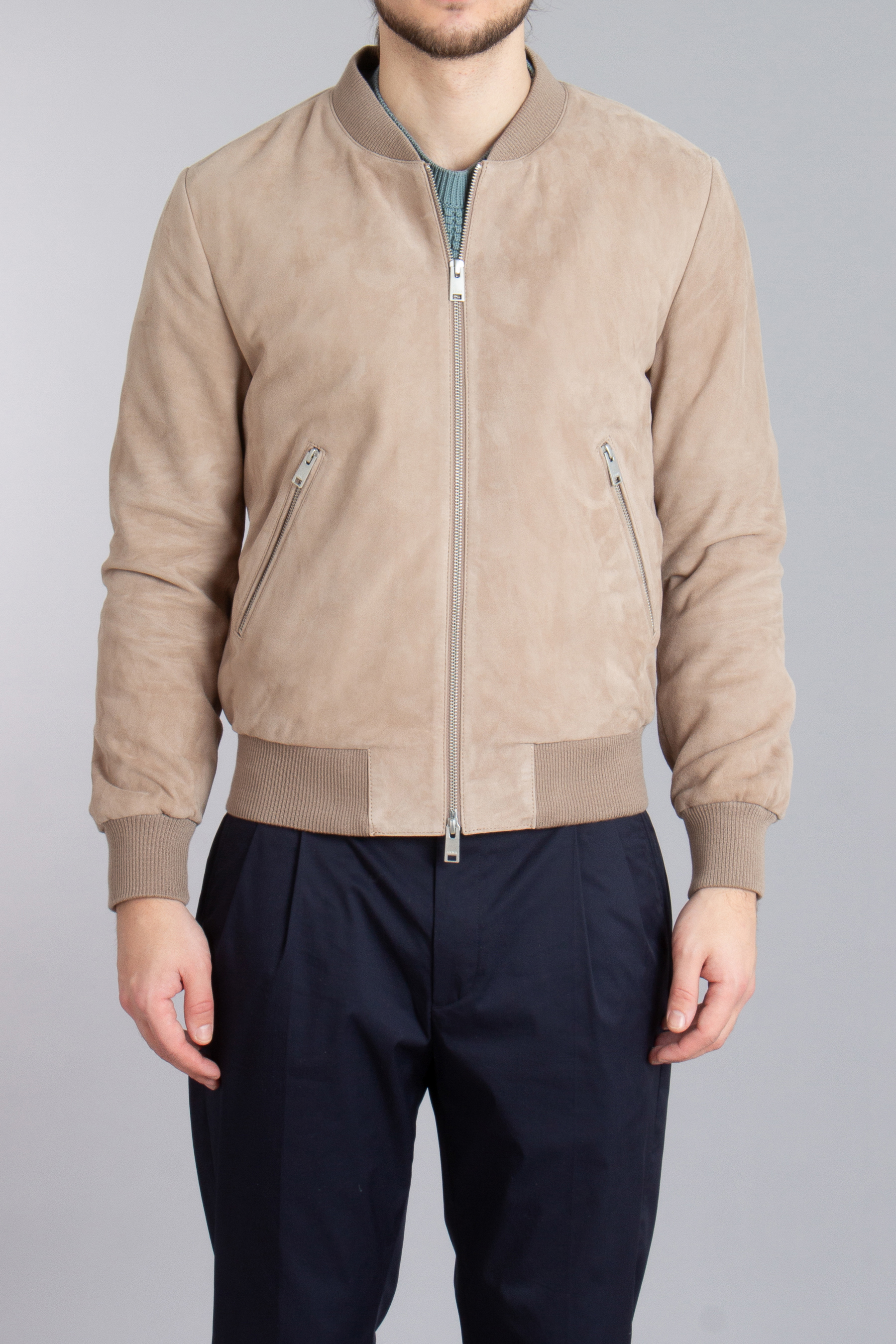 ARMA Goat Suede Bomber Jacket Didier