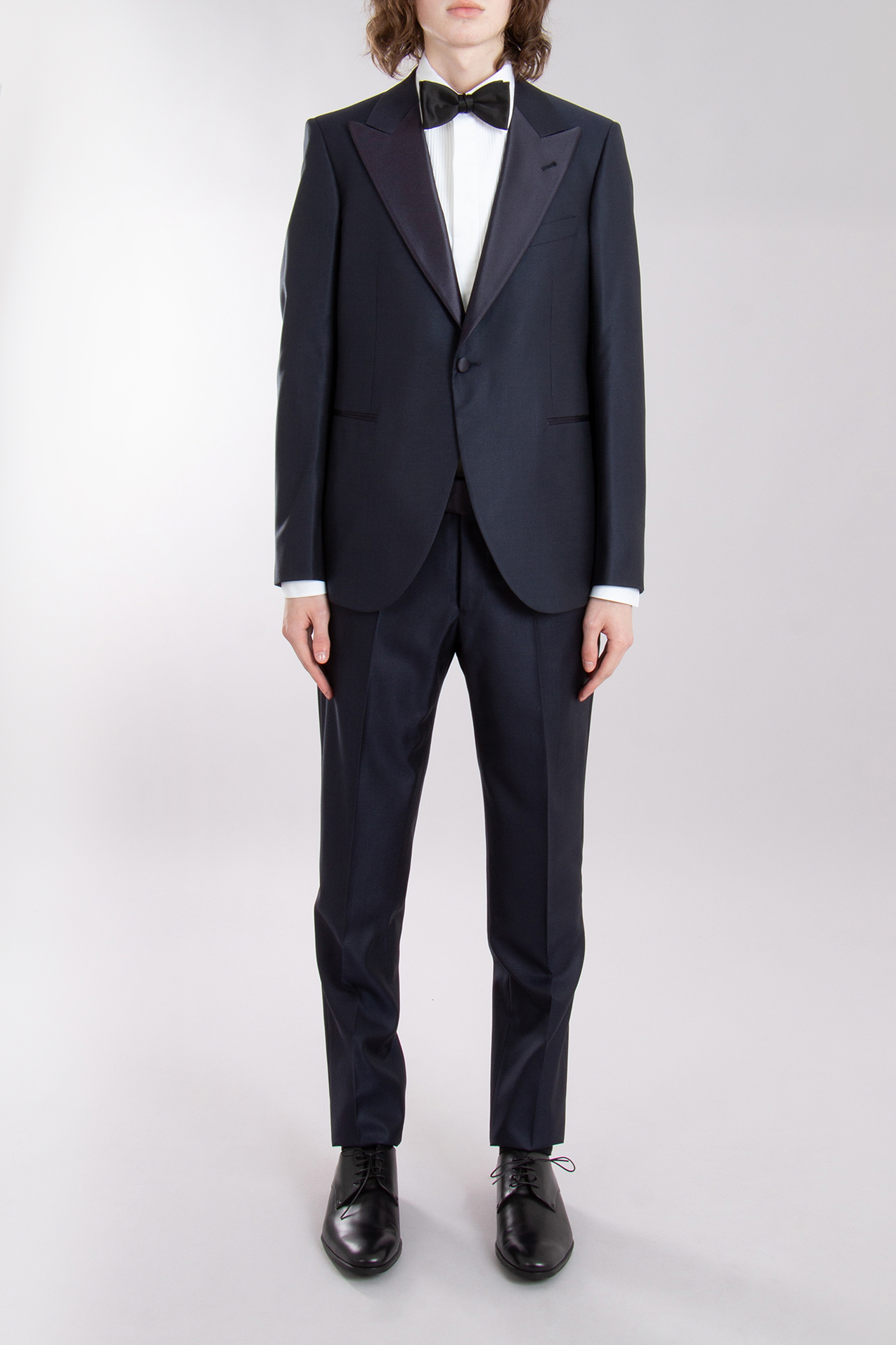 EMPORIO ARMANI Virgin Wool-Silk Blend Tuxedo Savile Line