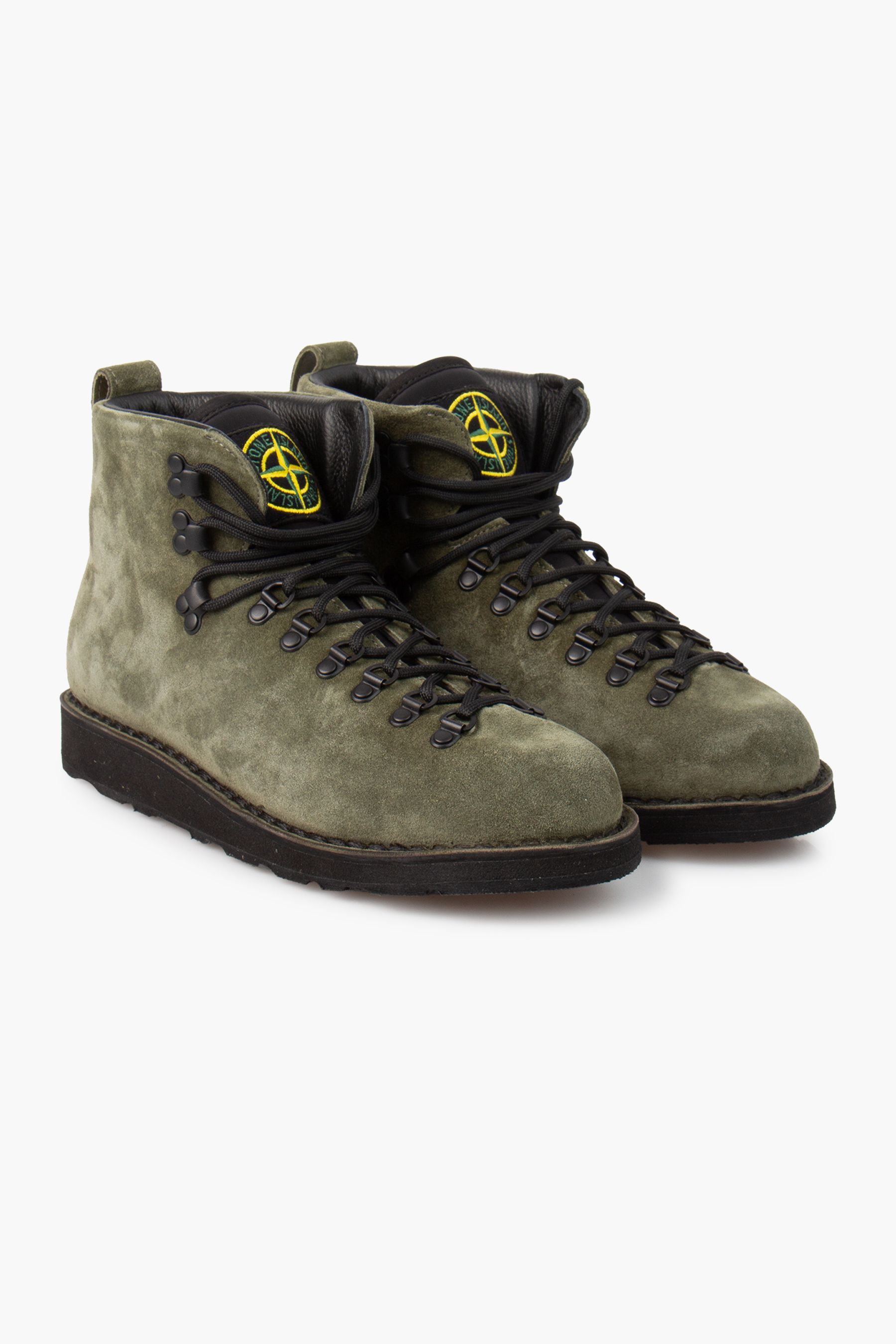 STONE ISLAND Split Leather Ankle Boots