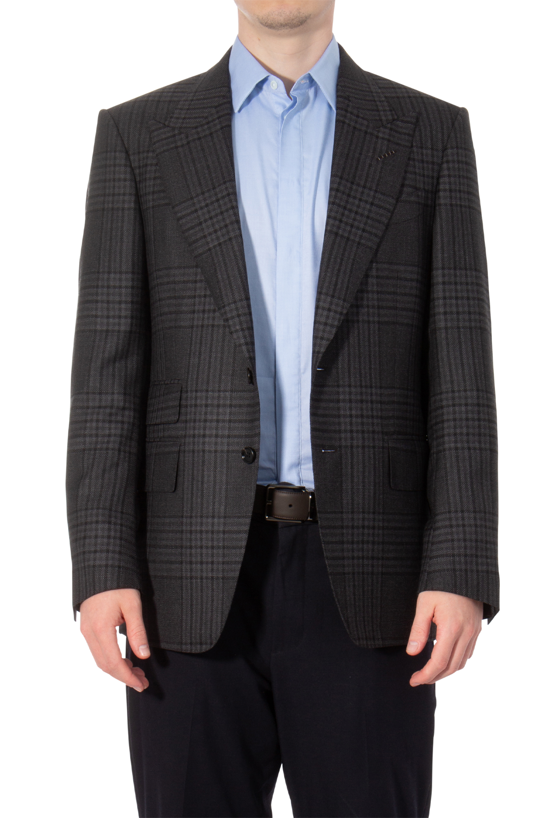 TOM FORD Checked Wool Jacket Shelton 