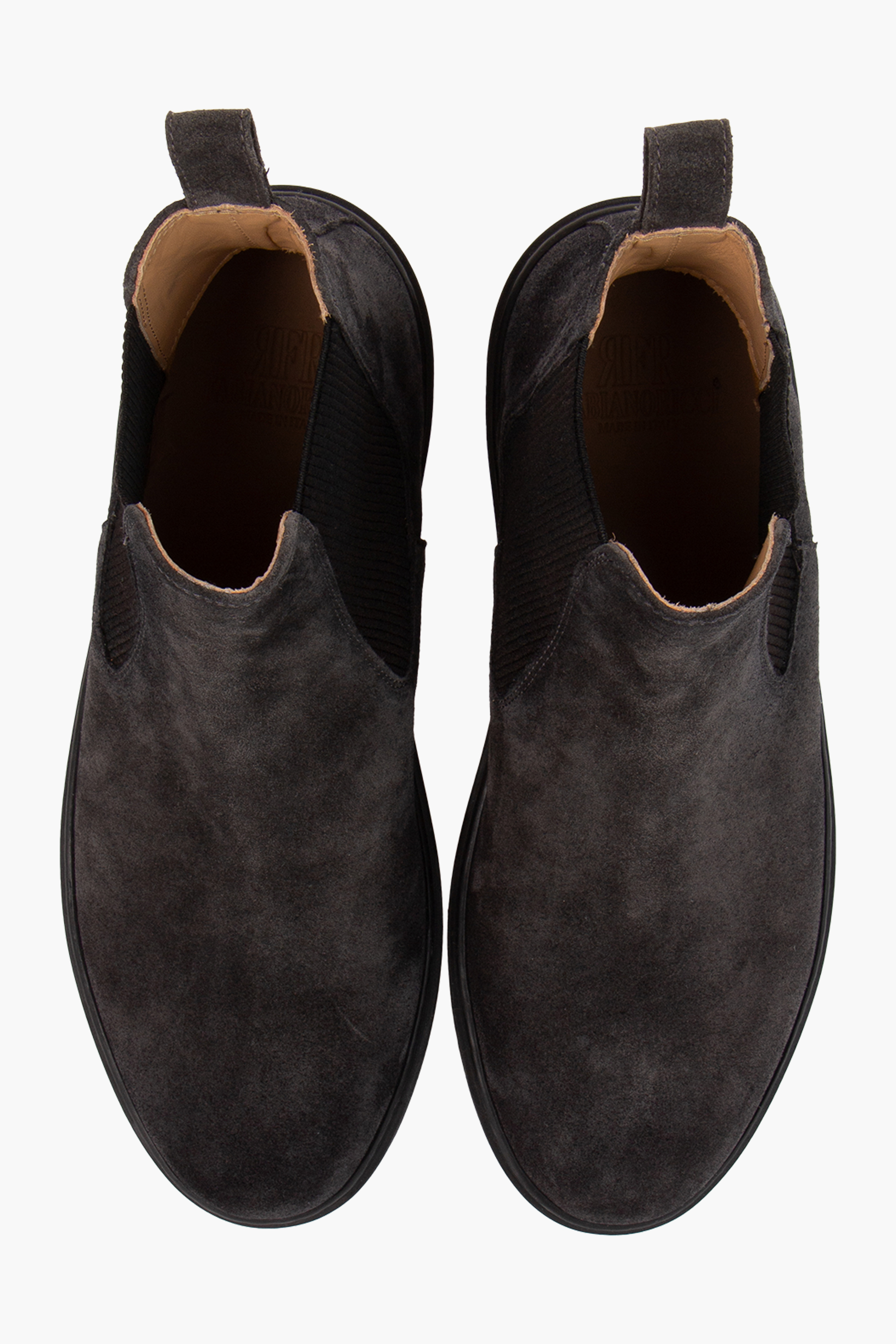 FABIANO RICCI Fur Insole Suede Chelsea Boots