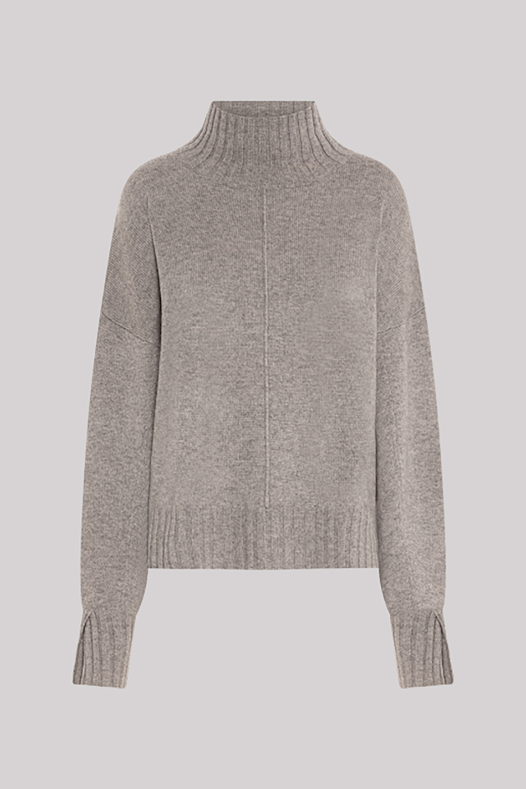 0039 ITALY Cashmere-Wool Blend Mock Neck Sweater Nima