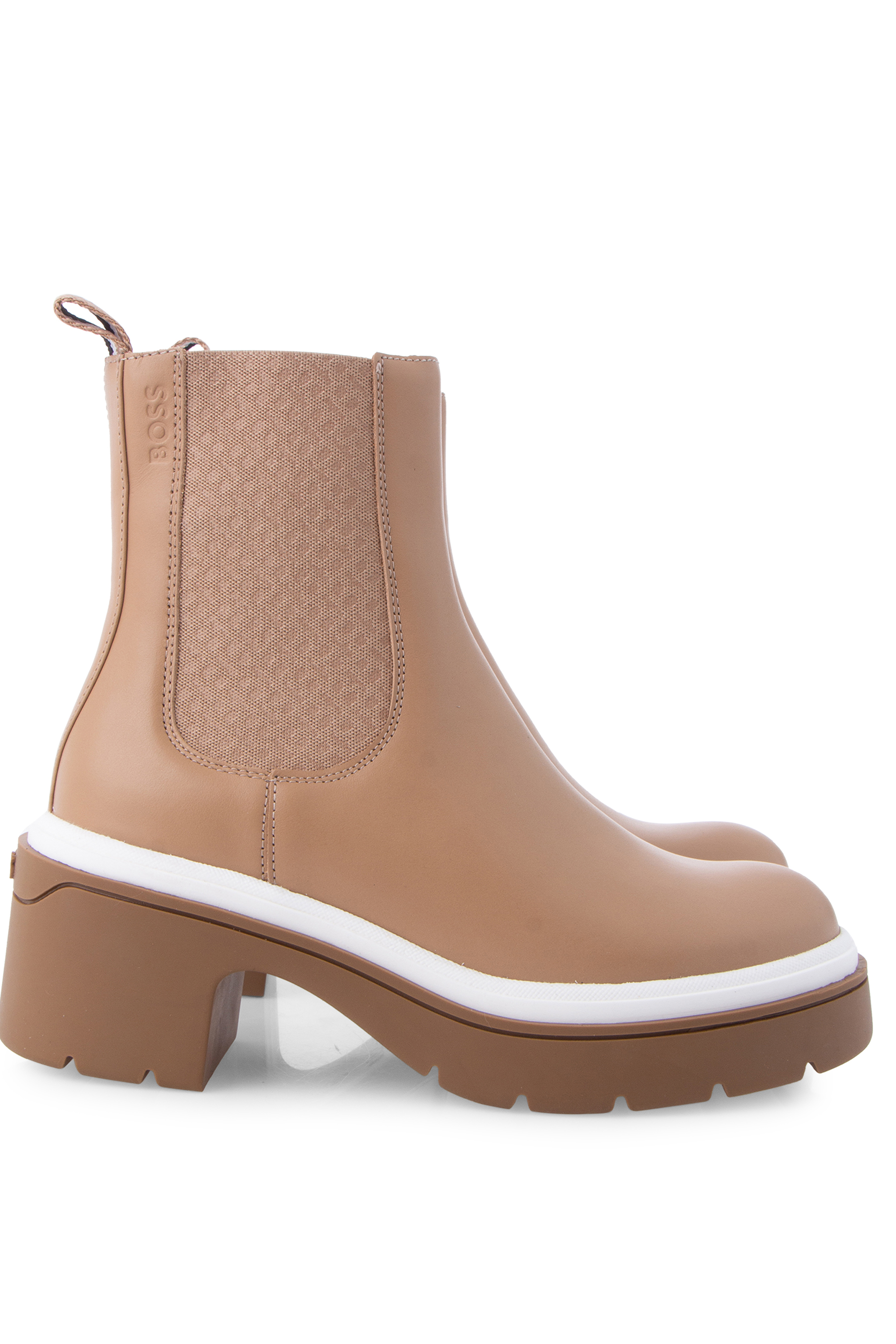 BOSS Cow Leather Chelsea Boots Carol