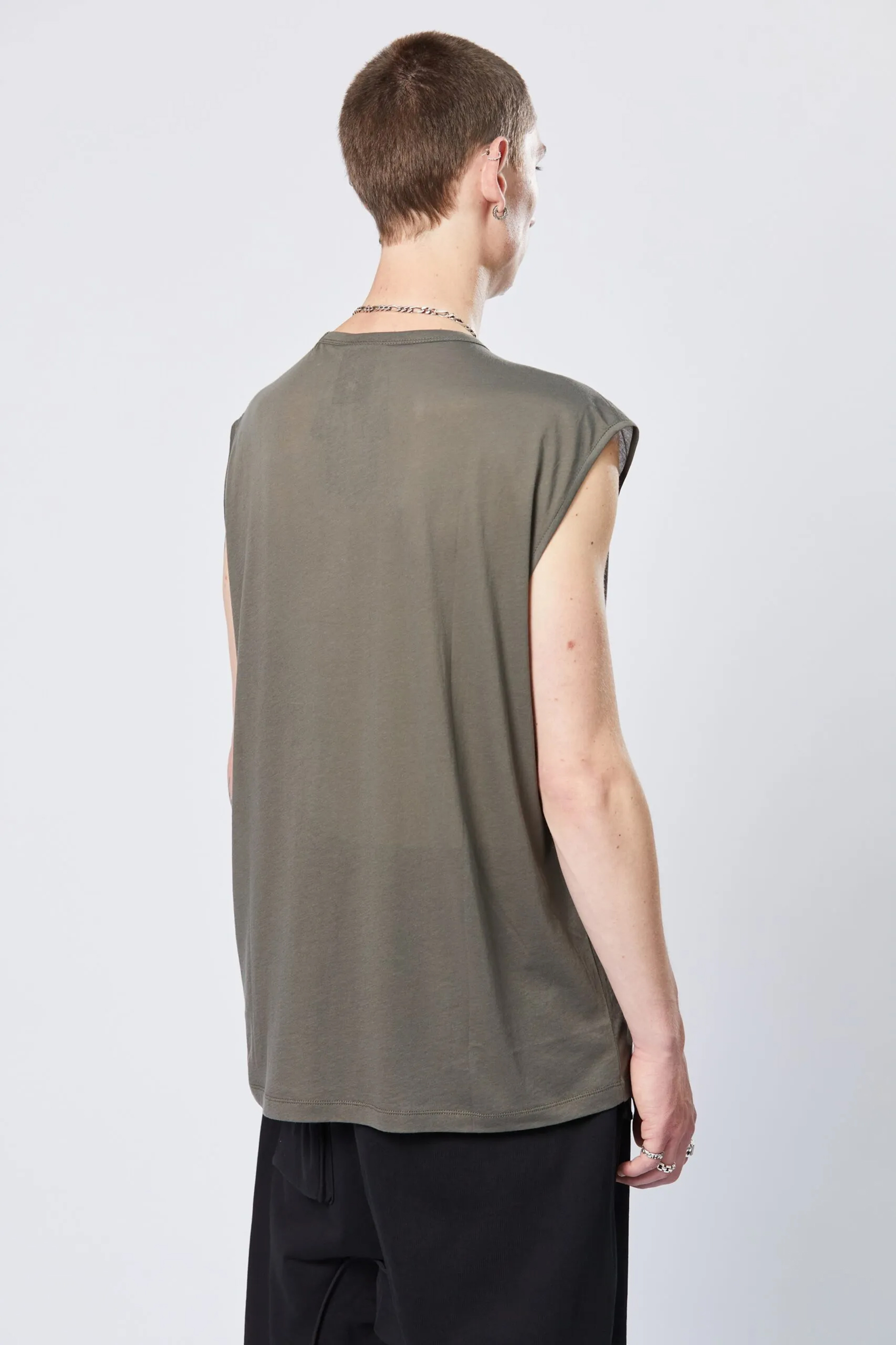 THOM KROM Light Cotton V-Neck Top