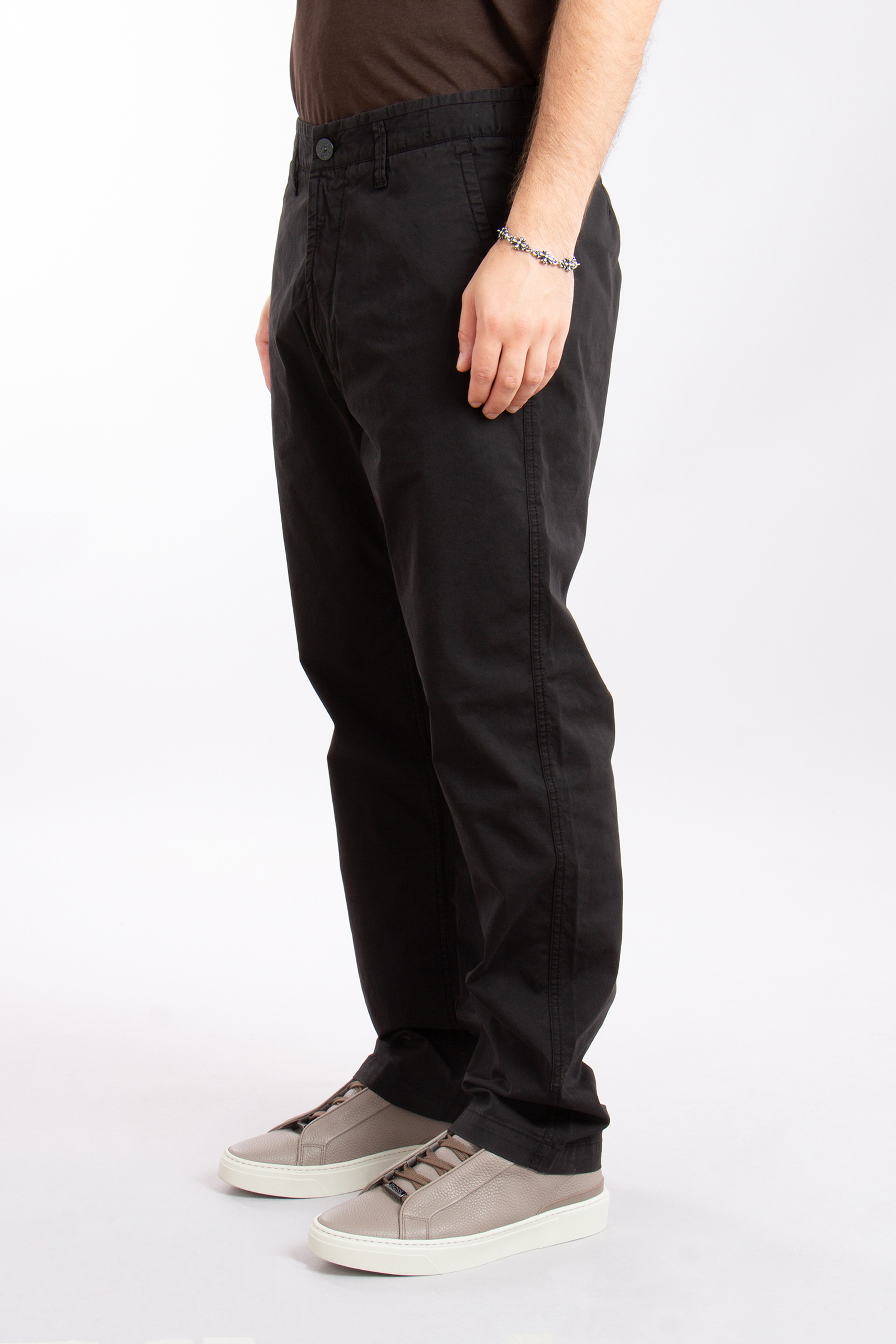 STONE ISLAND Regular Fit Cotton Stretch Pants