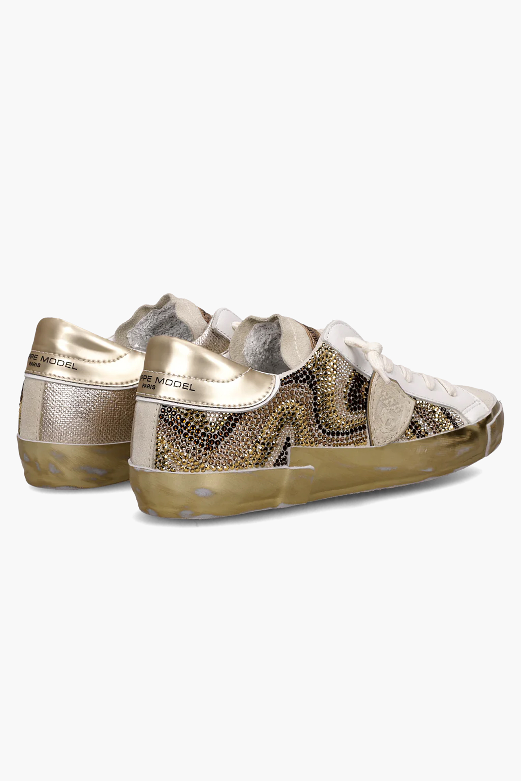 PHILIPPE MODEL Leather & Suede Sneakers Prsx Low