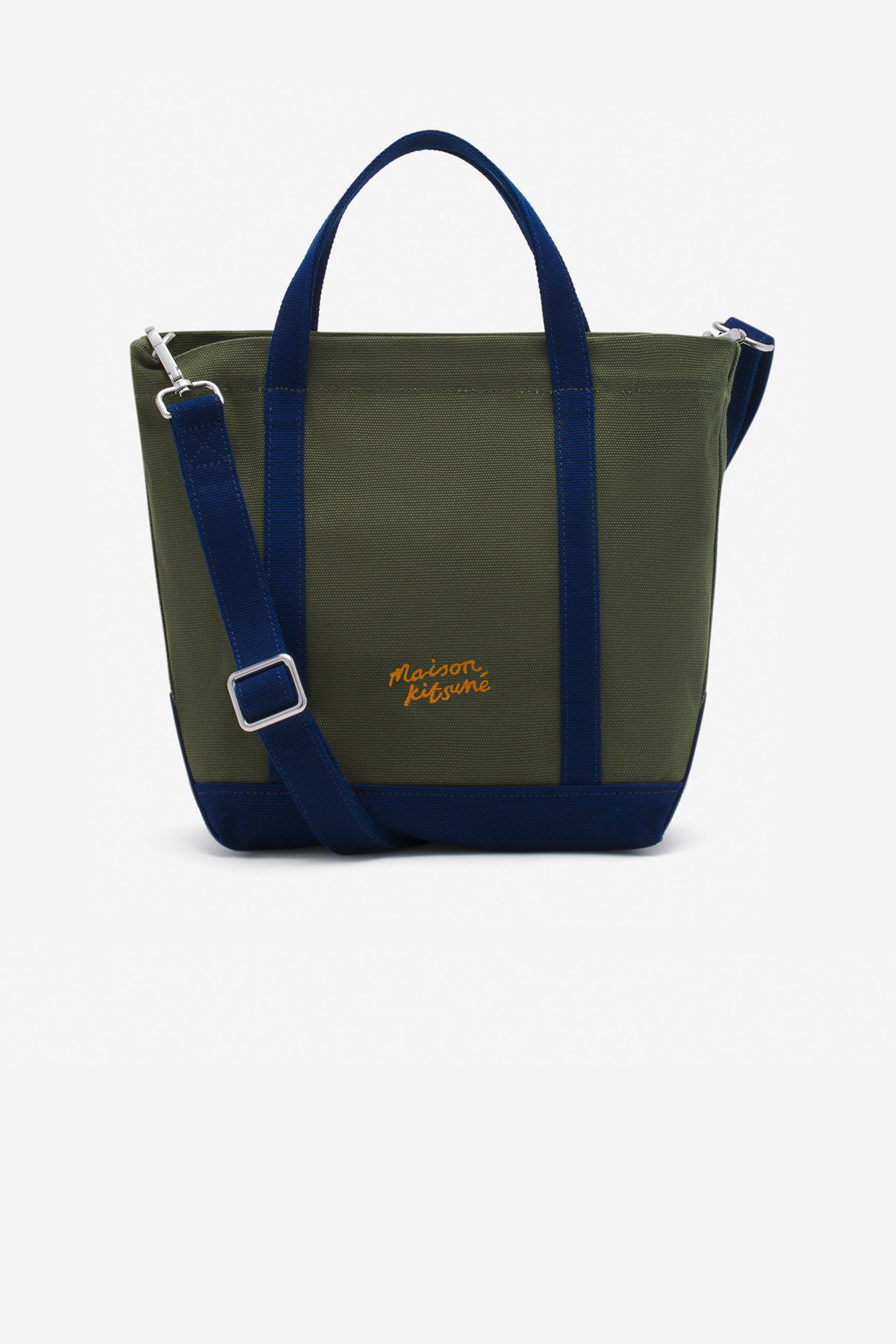 MAISON KITSUNÉ Fox Head Cotton Mini Tote Bag 