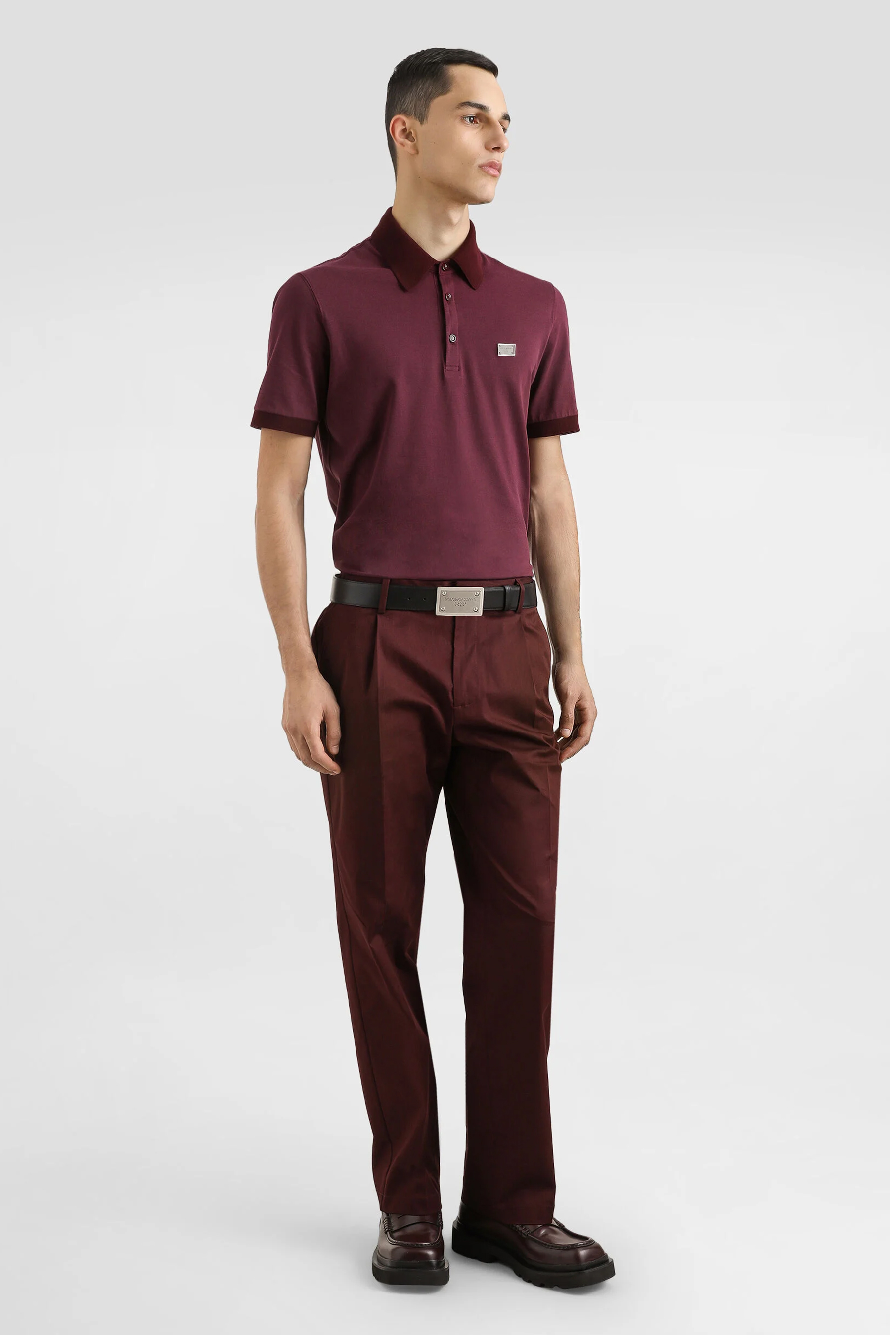 DOLCE & GABBANA Regular Fit Cotton Piqué Polo Shirt