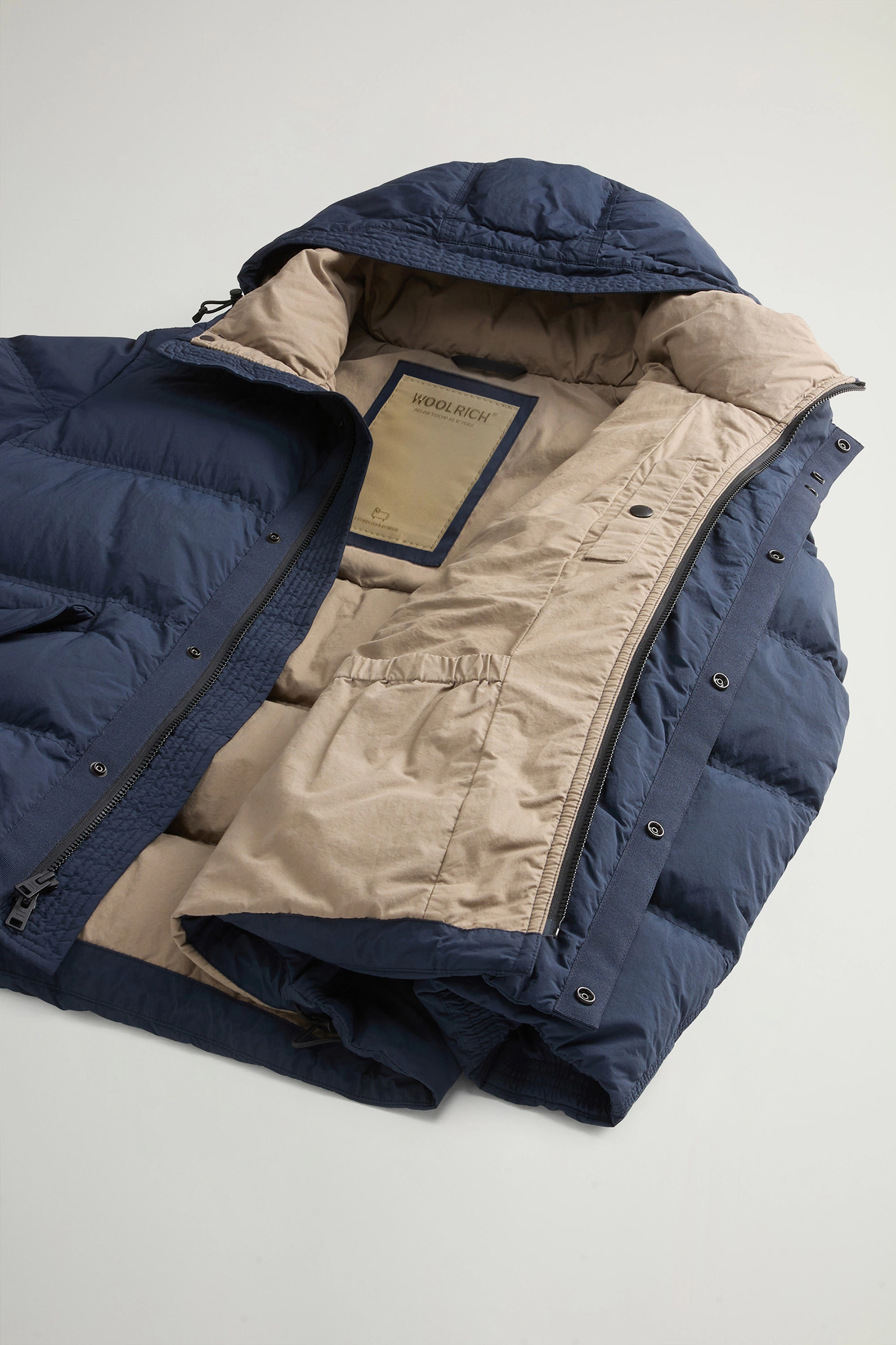 WOOLRICH Garment Dyed Nylon Puffer Jacket