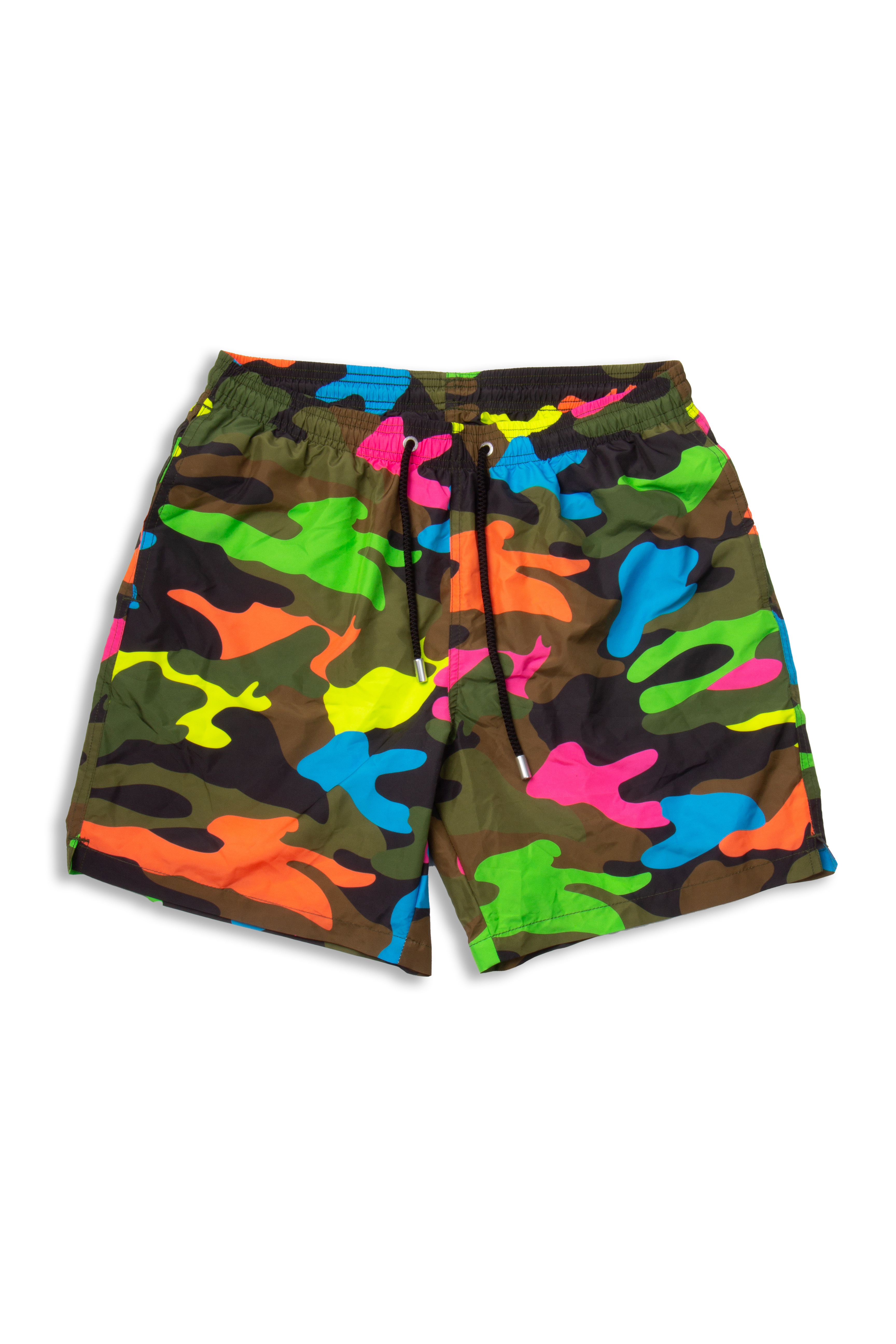 MC 2 SAINT BARTH Multi Fluo Pattern Swim Shorts Lighting