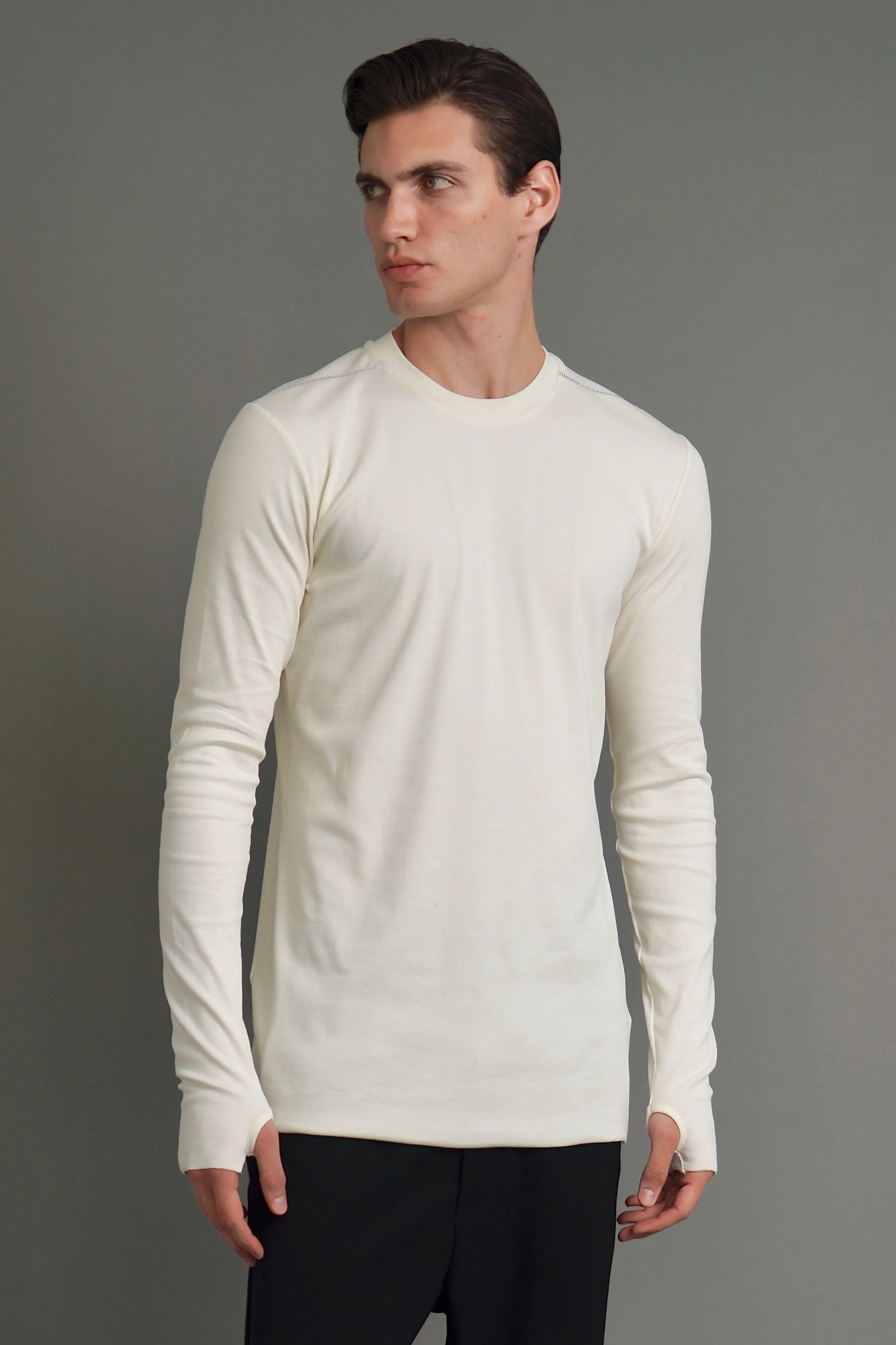 THOM KROM Ribbed Modal Stretch Longsleeve 