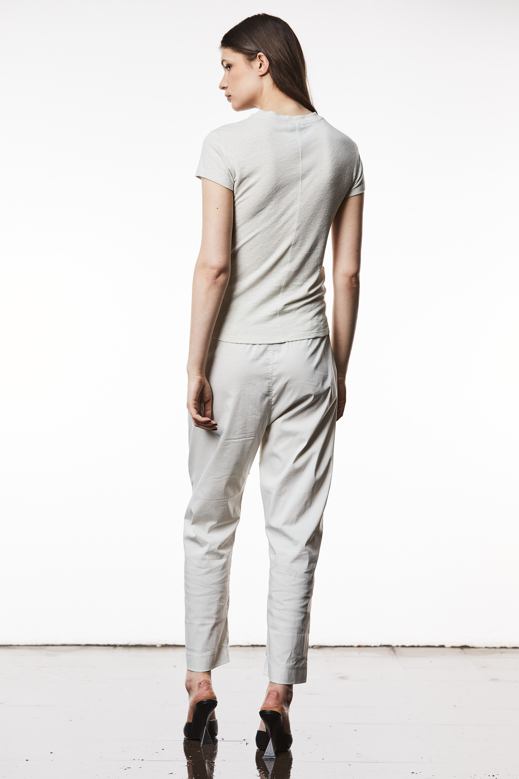 THOM KROM Slim Fit Linen-Viscose Blend T-Shirt