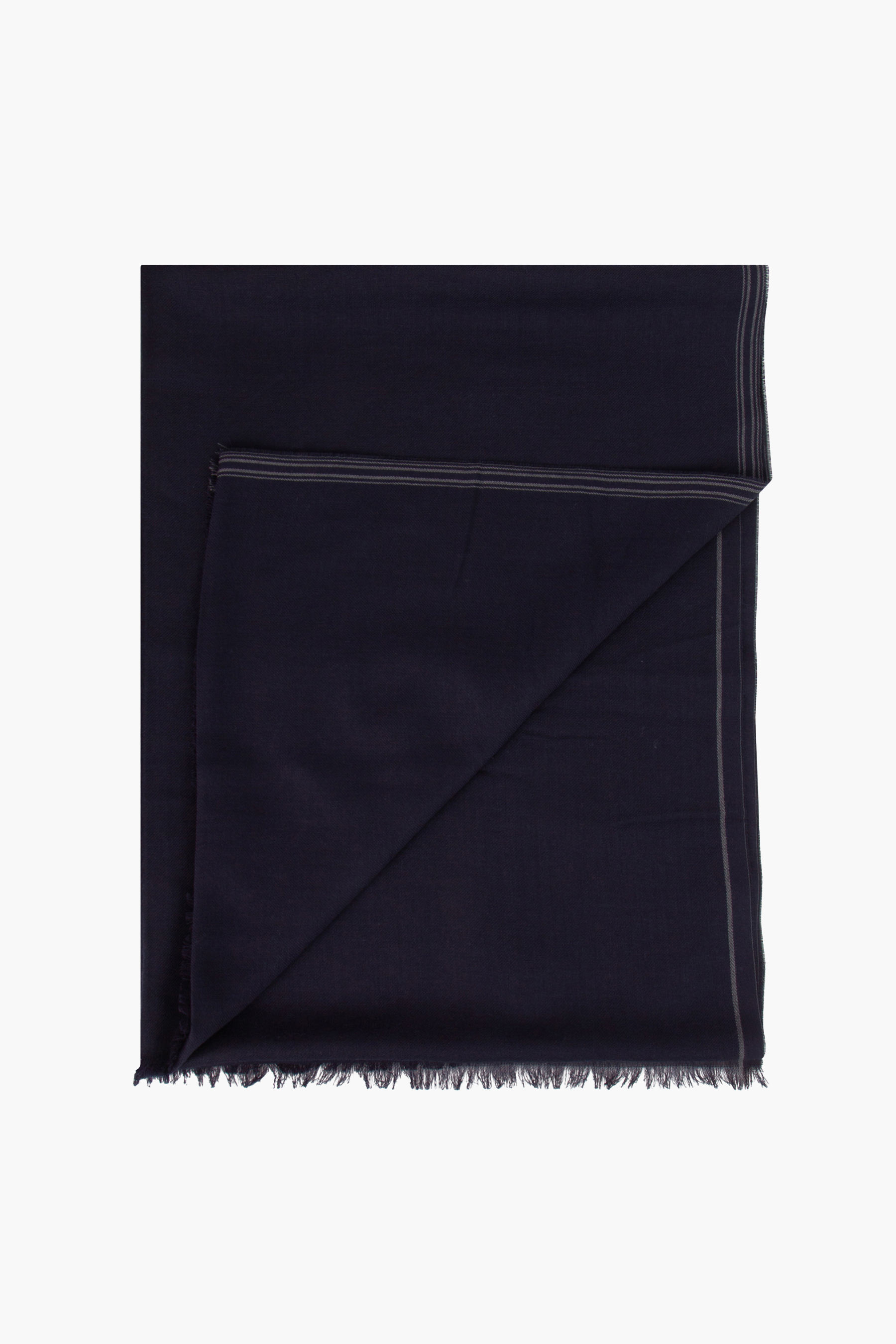 BRIONI Lightweight Wool-Cashmere-Silk Scarf