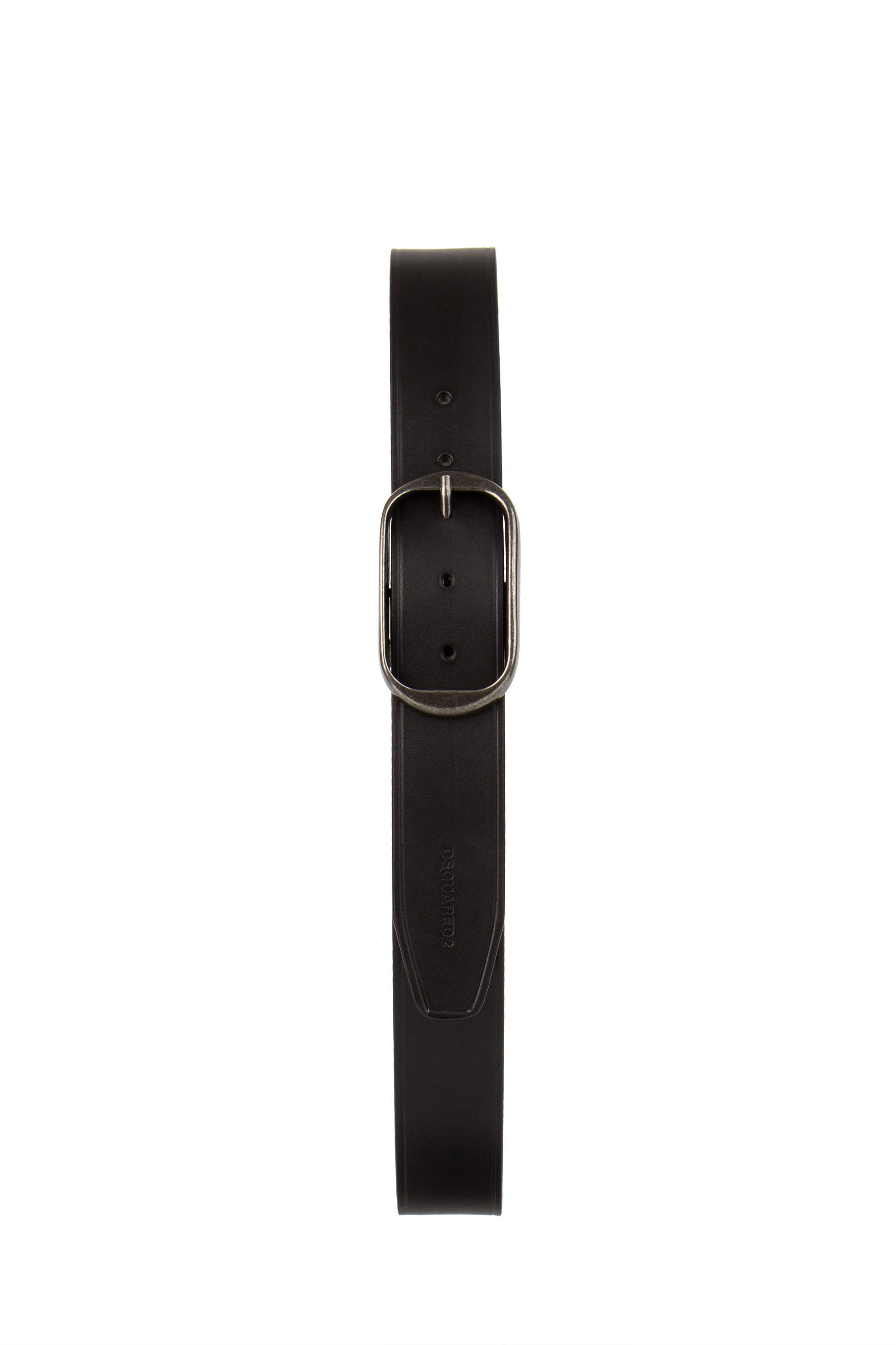 DSQUARED2 Vintage Buckle Leather Belt