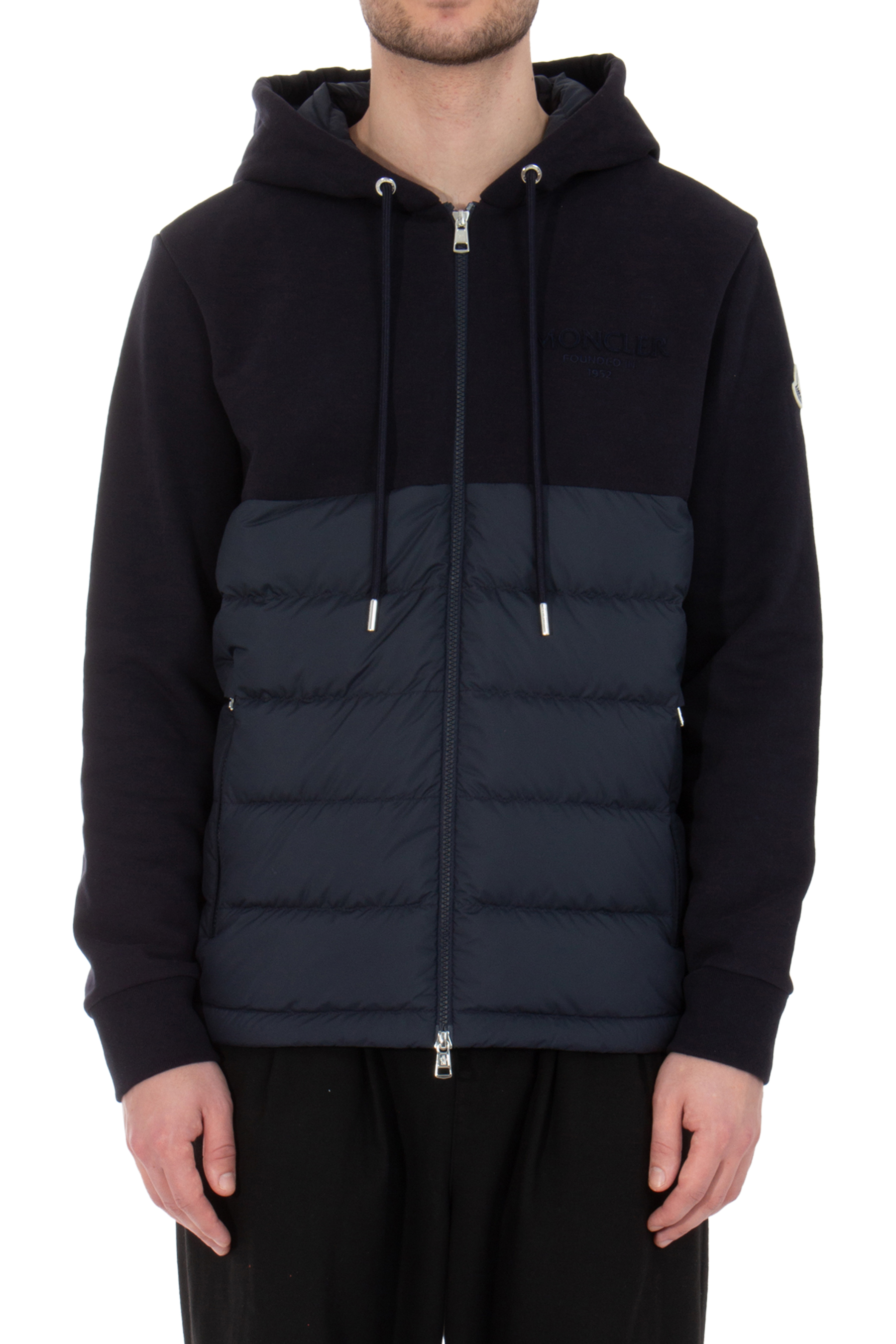 MONCLER Padded Cotton Zip Hoodie