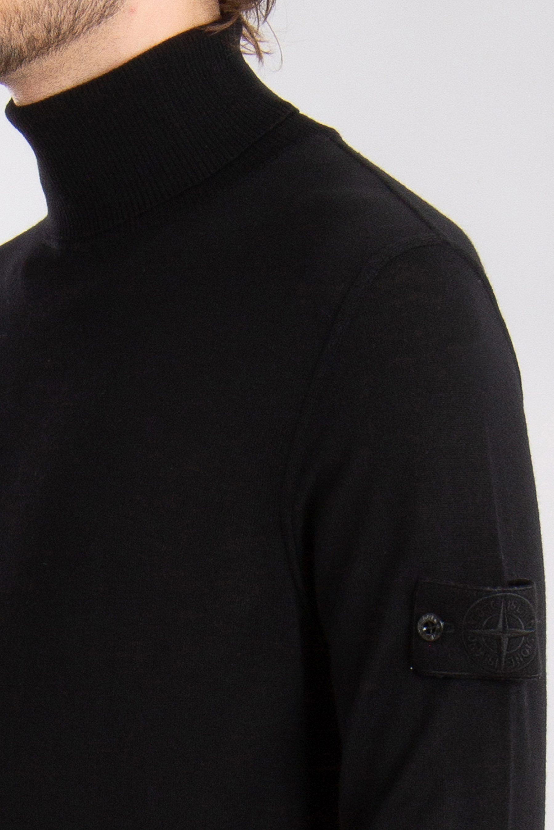 STONE ISLAND Ghost Piece Virgin Wool Turtleneck Sweater