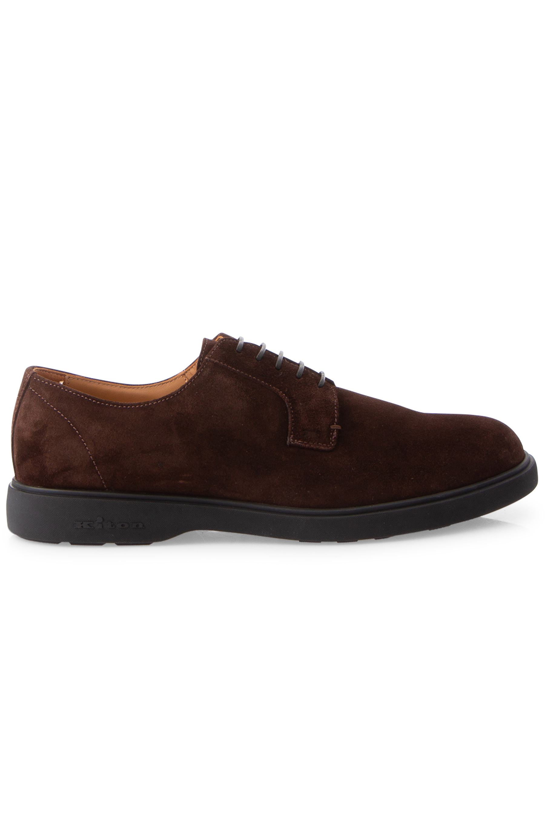 KITON Calfskin Suede Derby Shoes