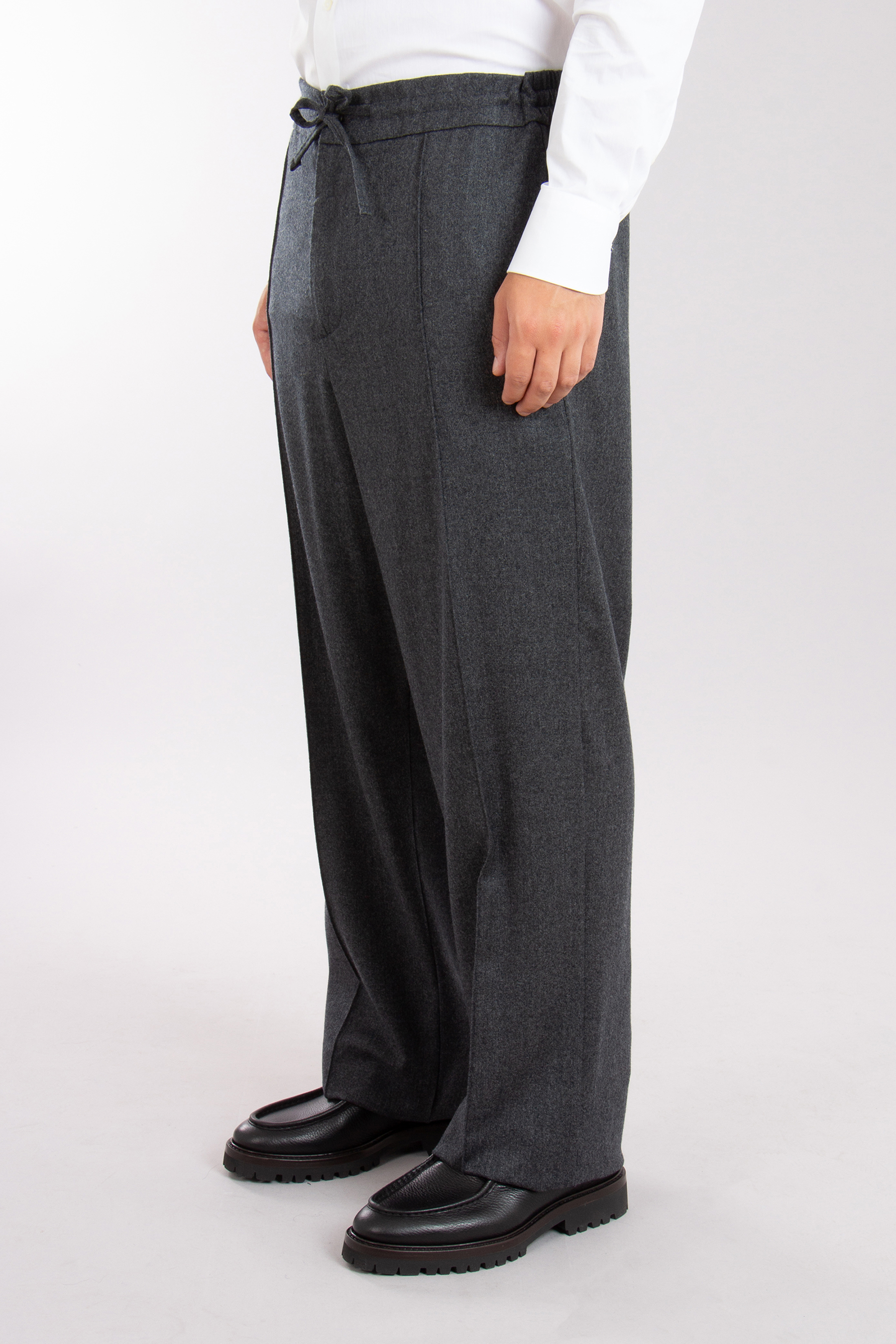 CANALI Relaxed Fit Wool Pants