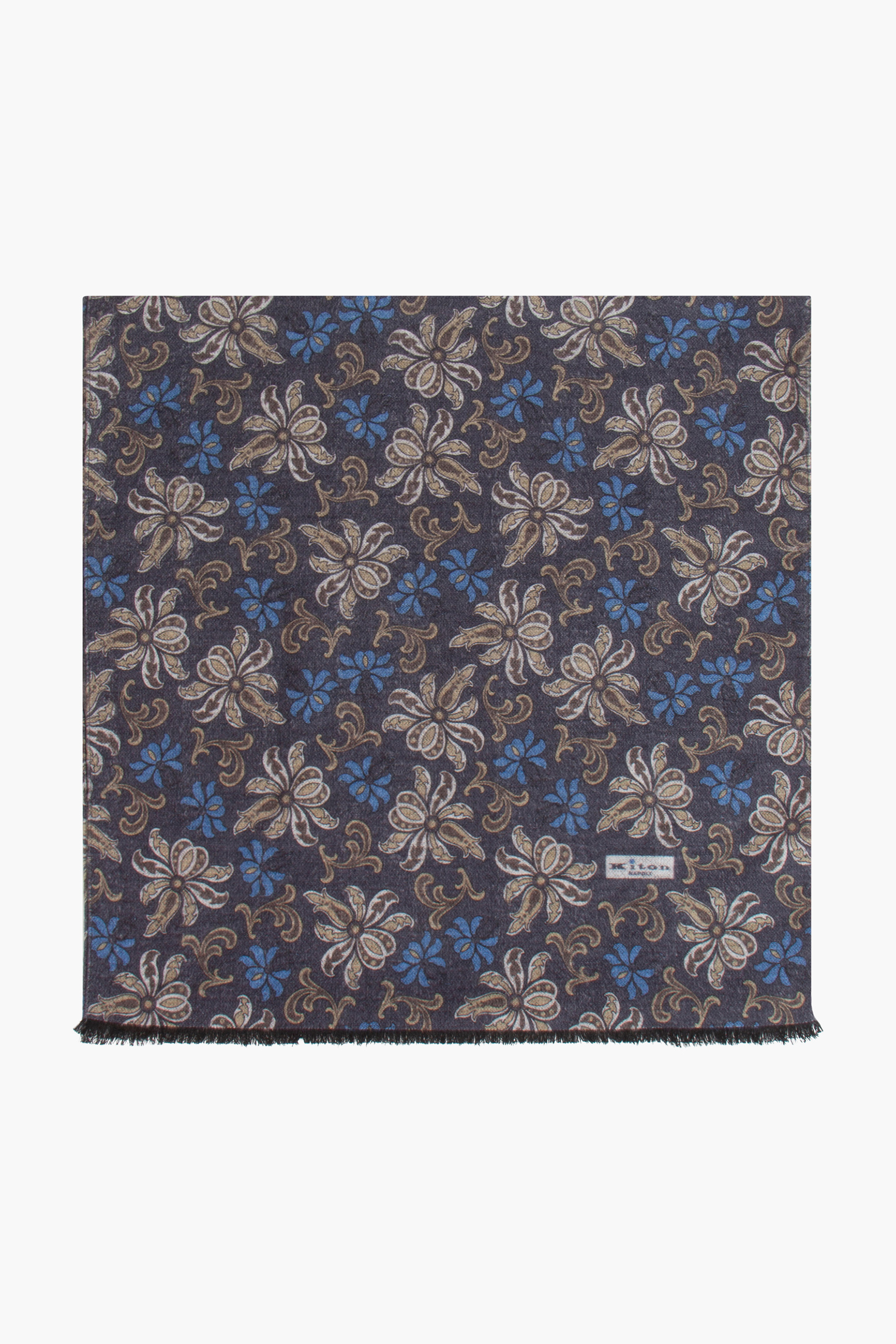 KITON Patterned Silk Scarf