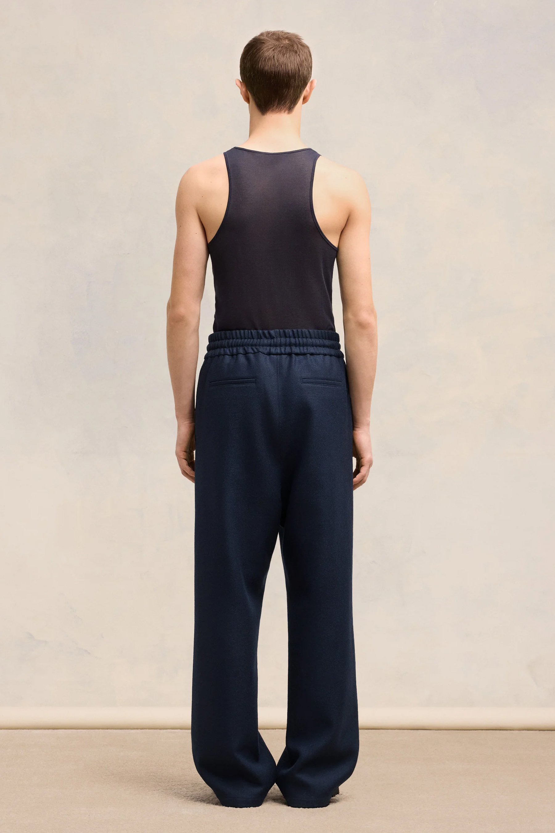 AMI PARIS Wide Virgin Wool Pants