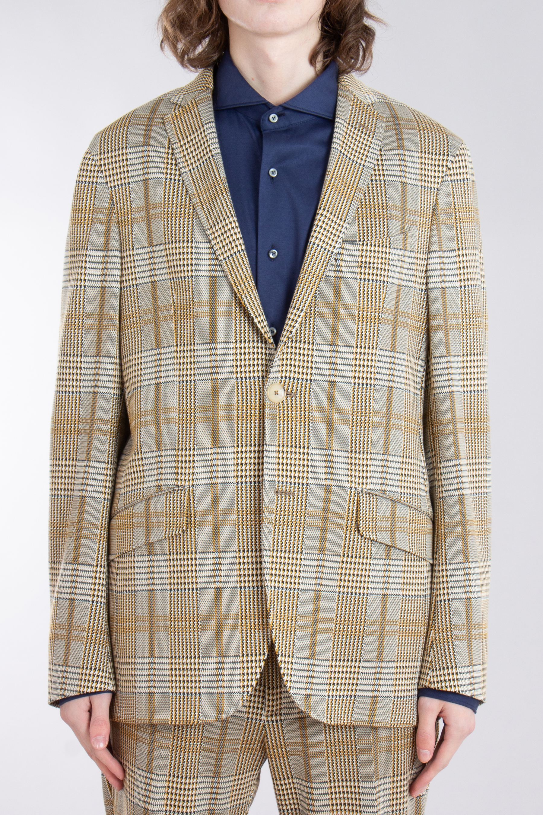 ETRO Checked Viscose-Nylon Stretch Jacket